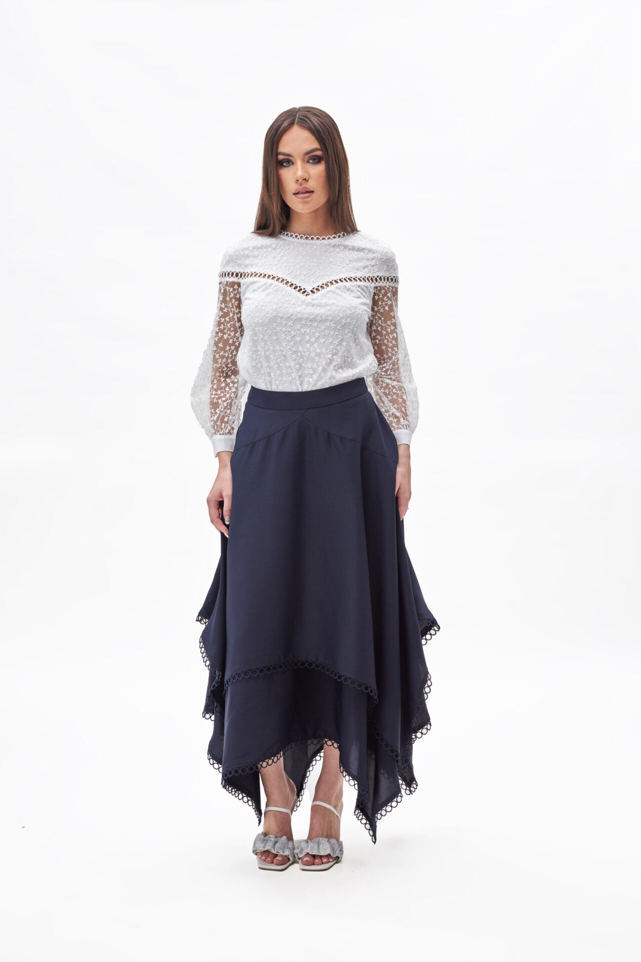 23023 top & 23024 skirt blue