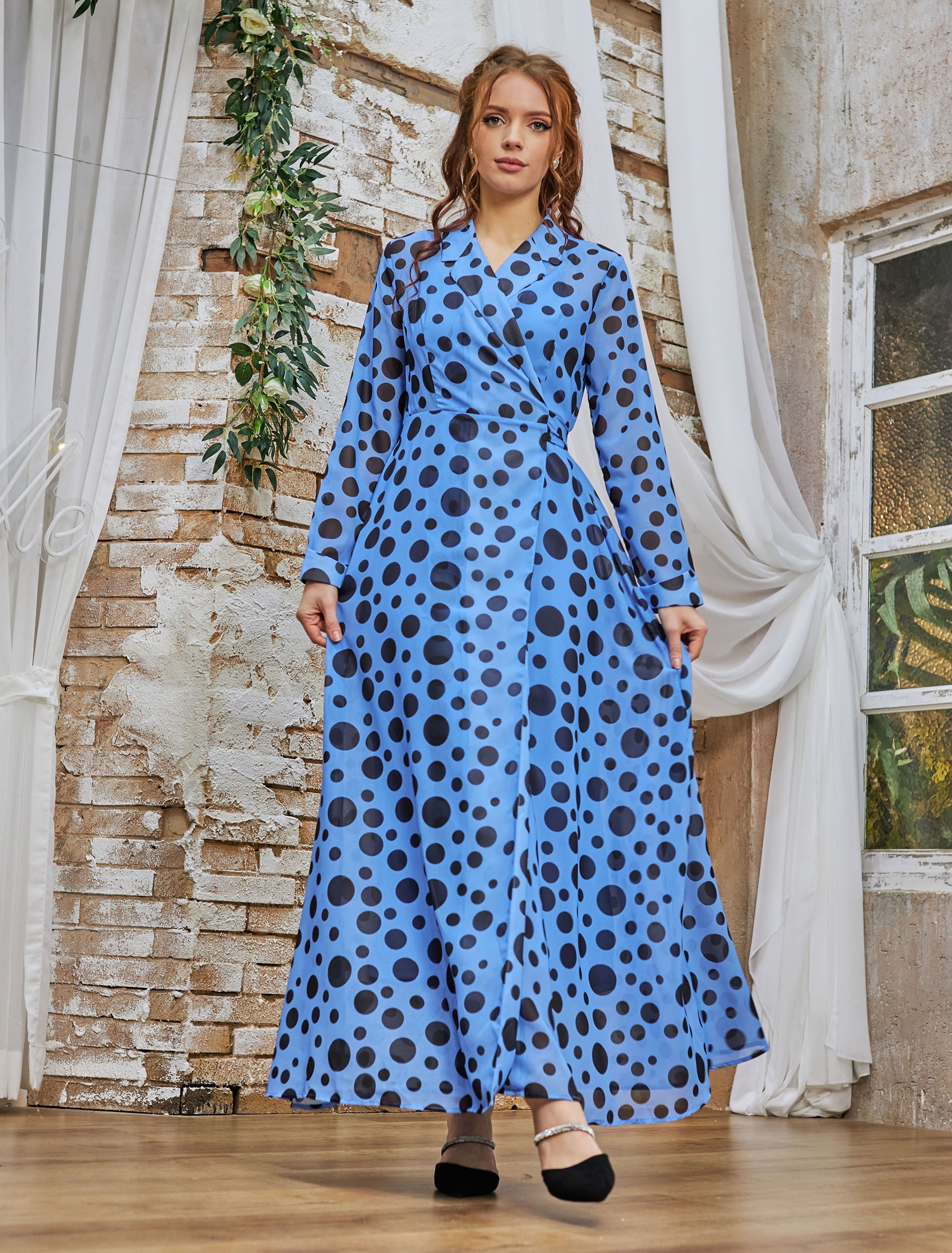 فستان ميريل ازرق