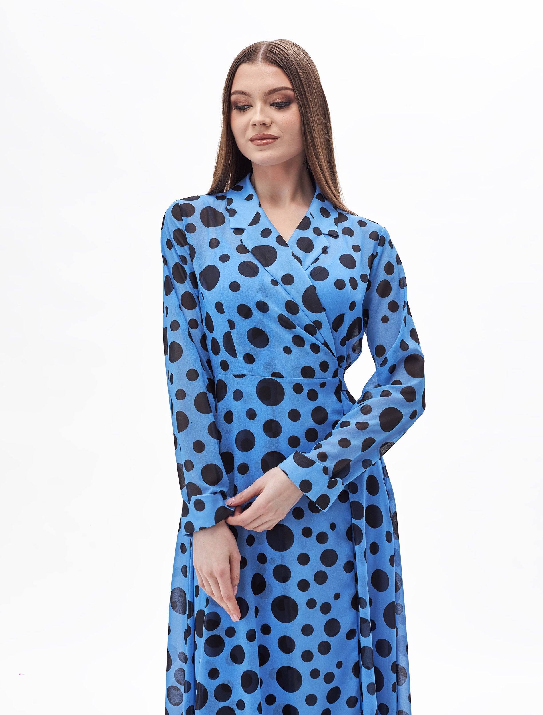 فستان ميريل ازرق