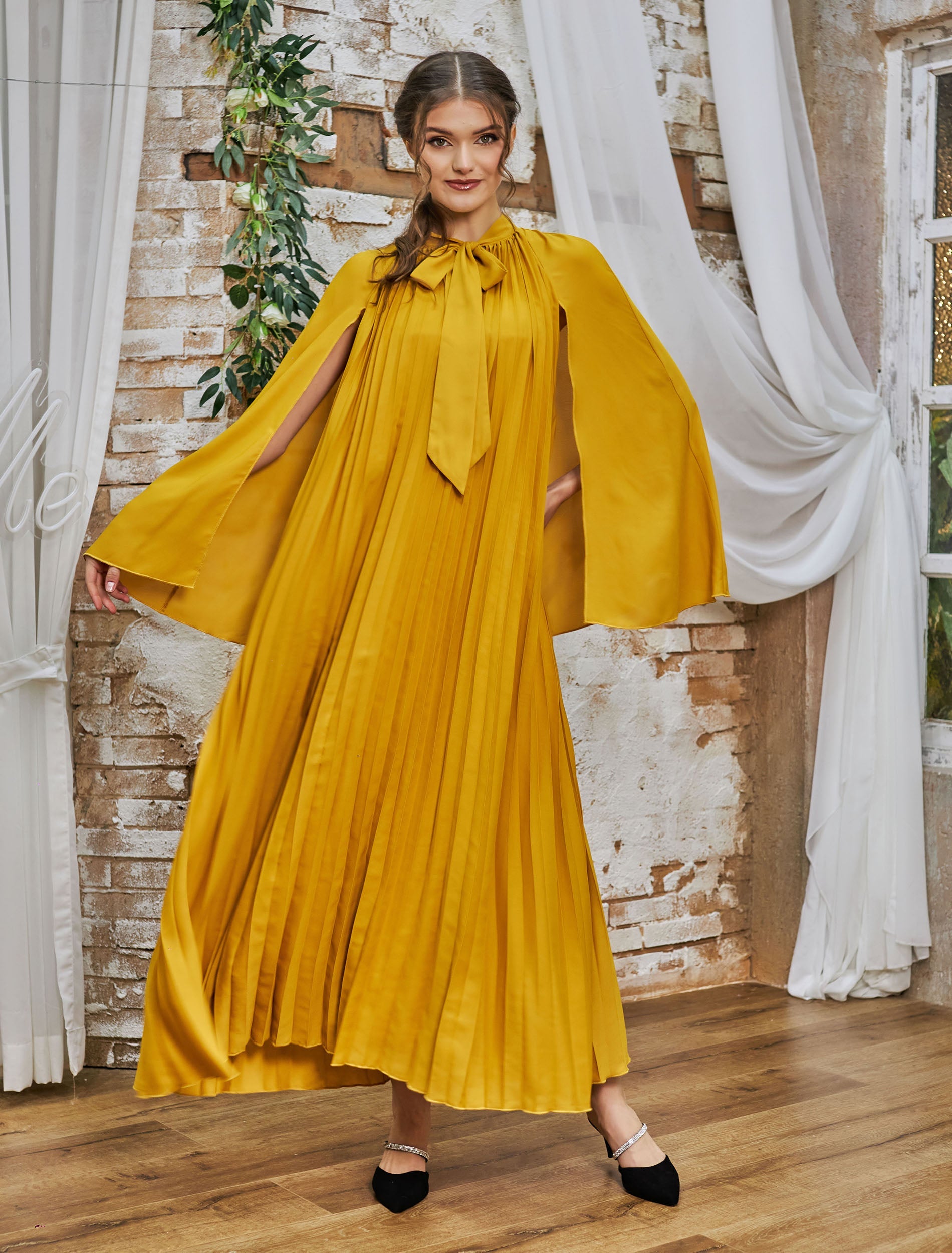 فستان روزان اصفر