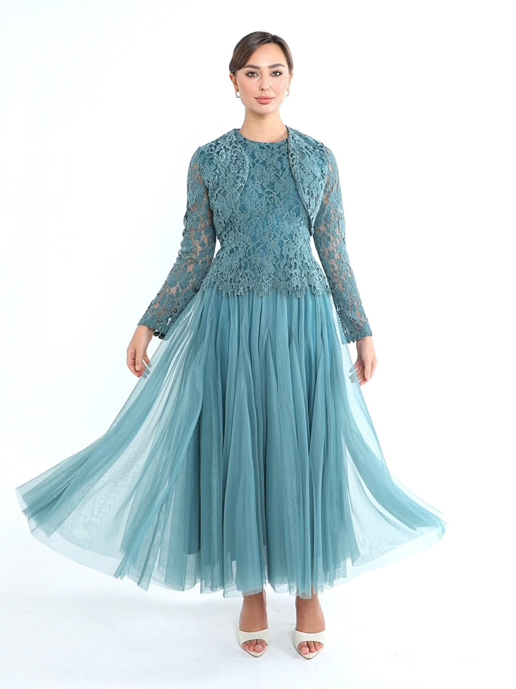 فستان فيروزي