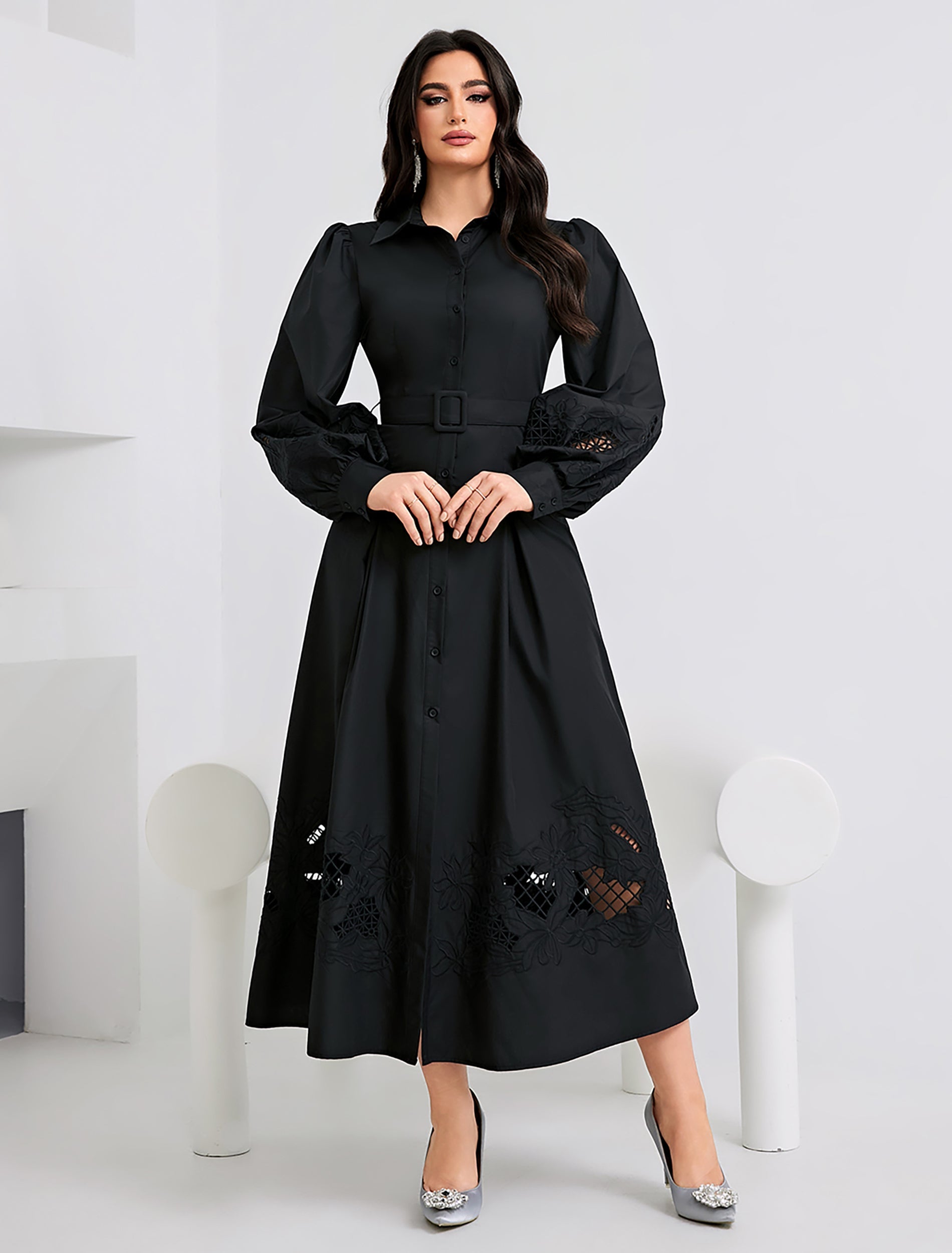 فستان سلوي اسود