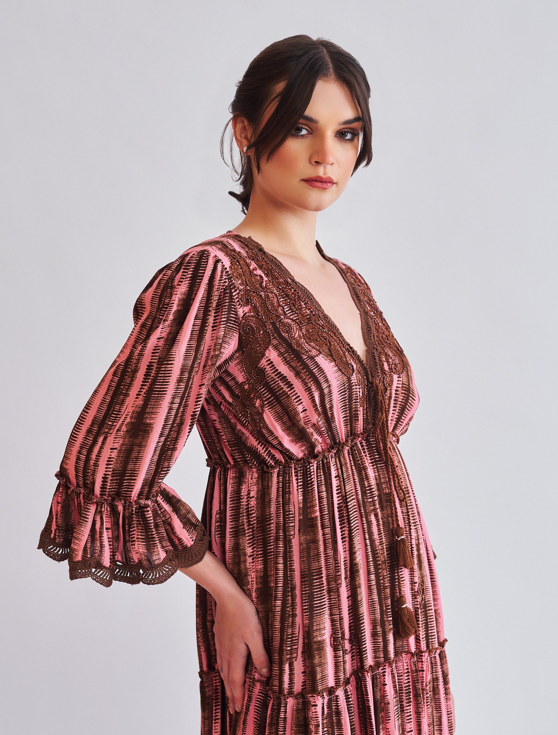 فستان اوفيليا زهري