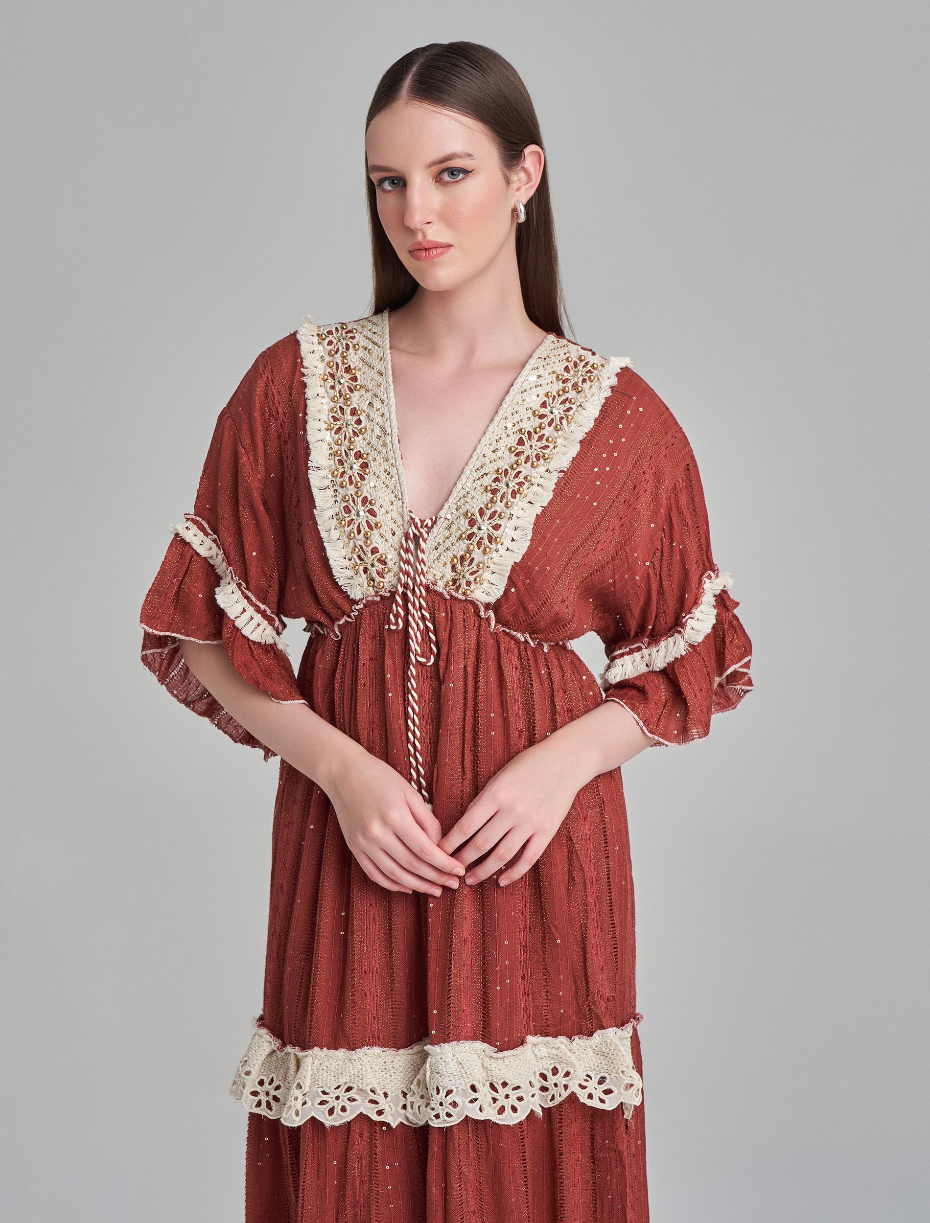 فستان جرس فيروزي