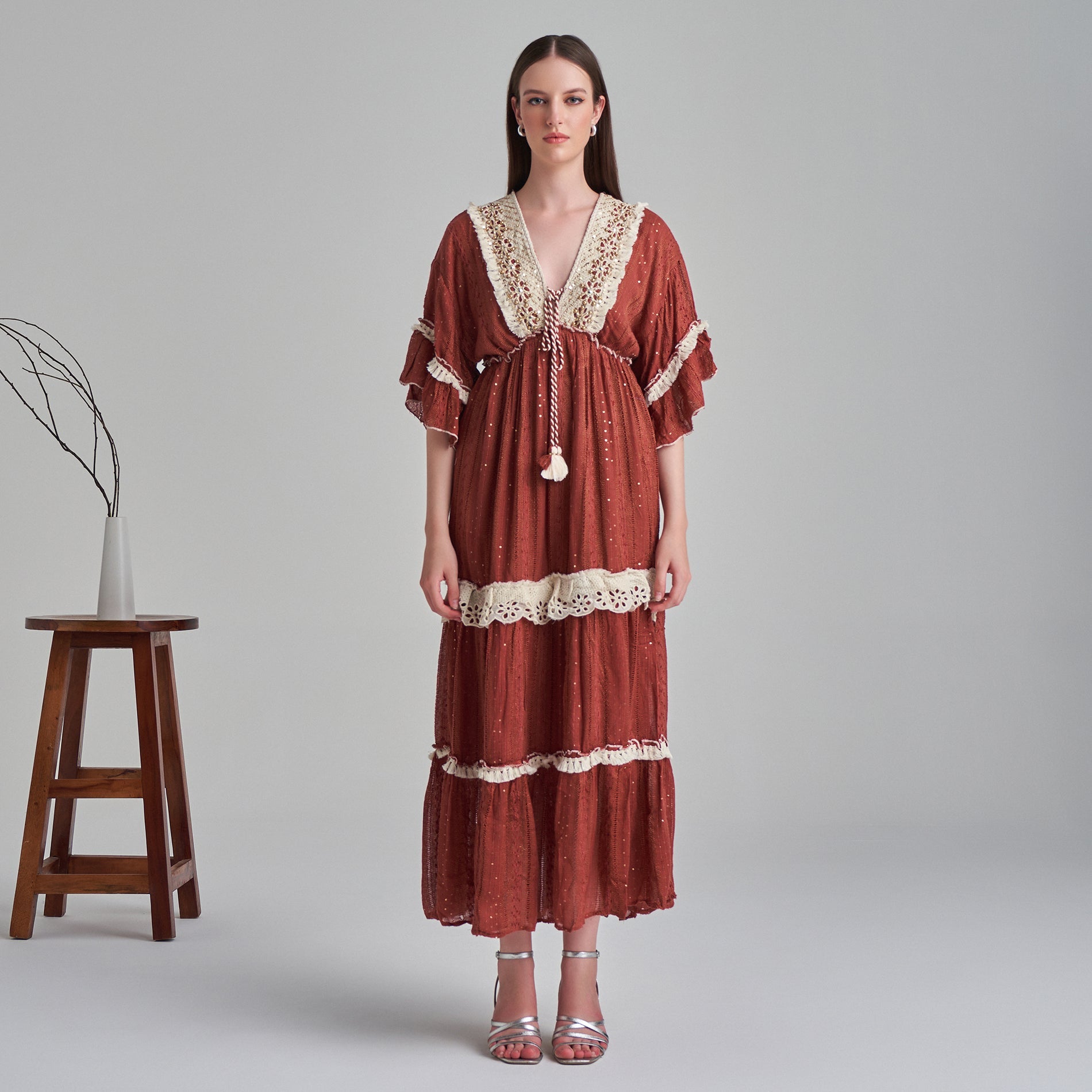 فستان جرس فيروزي