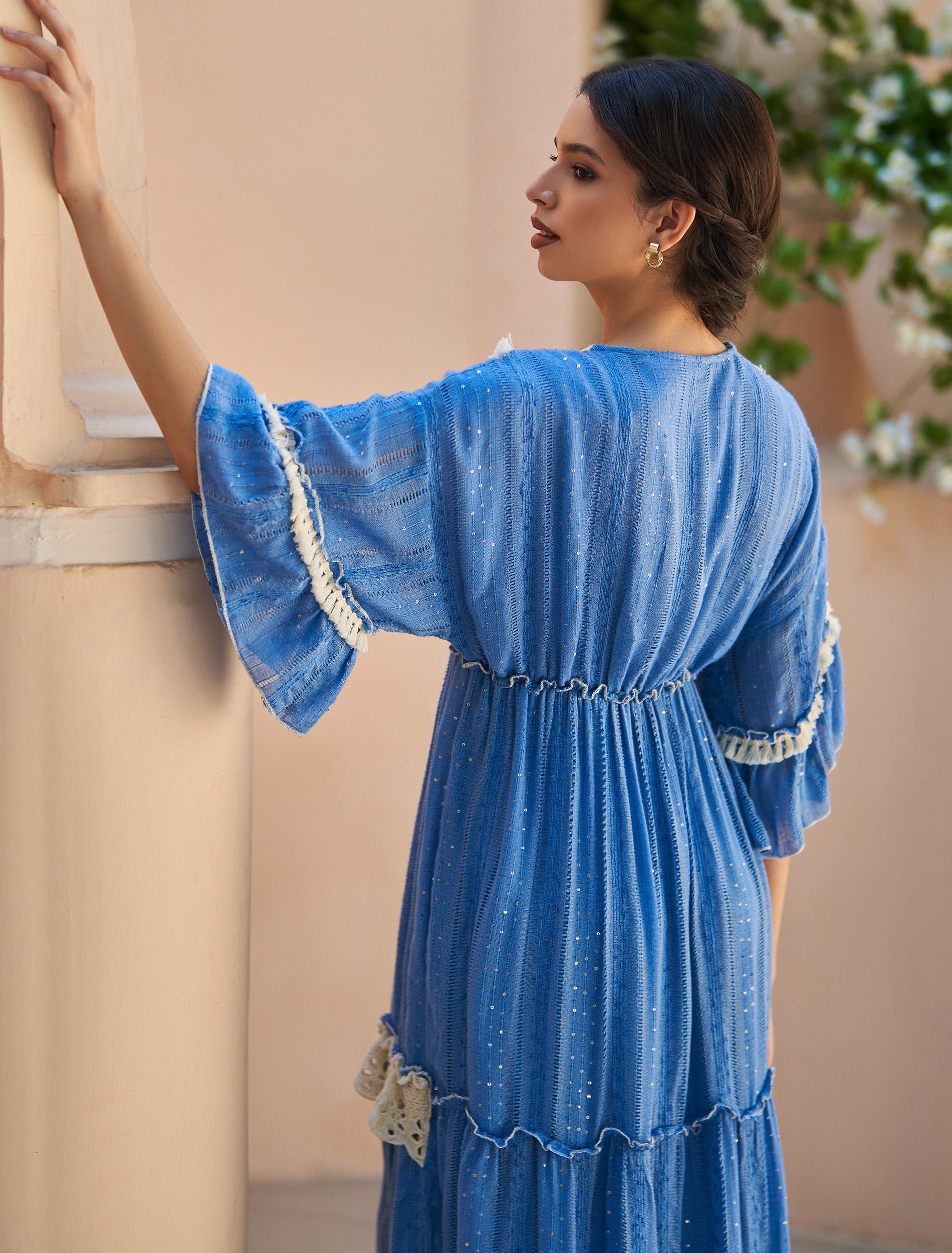 فستان جرس فيروزي