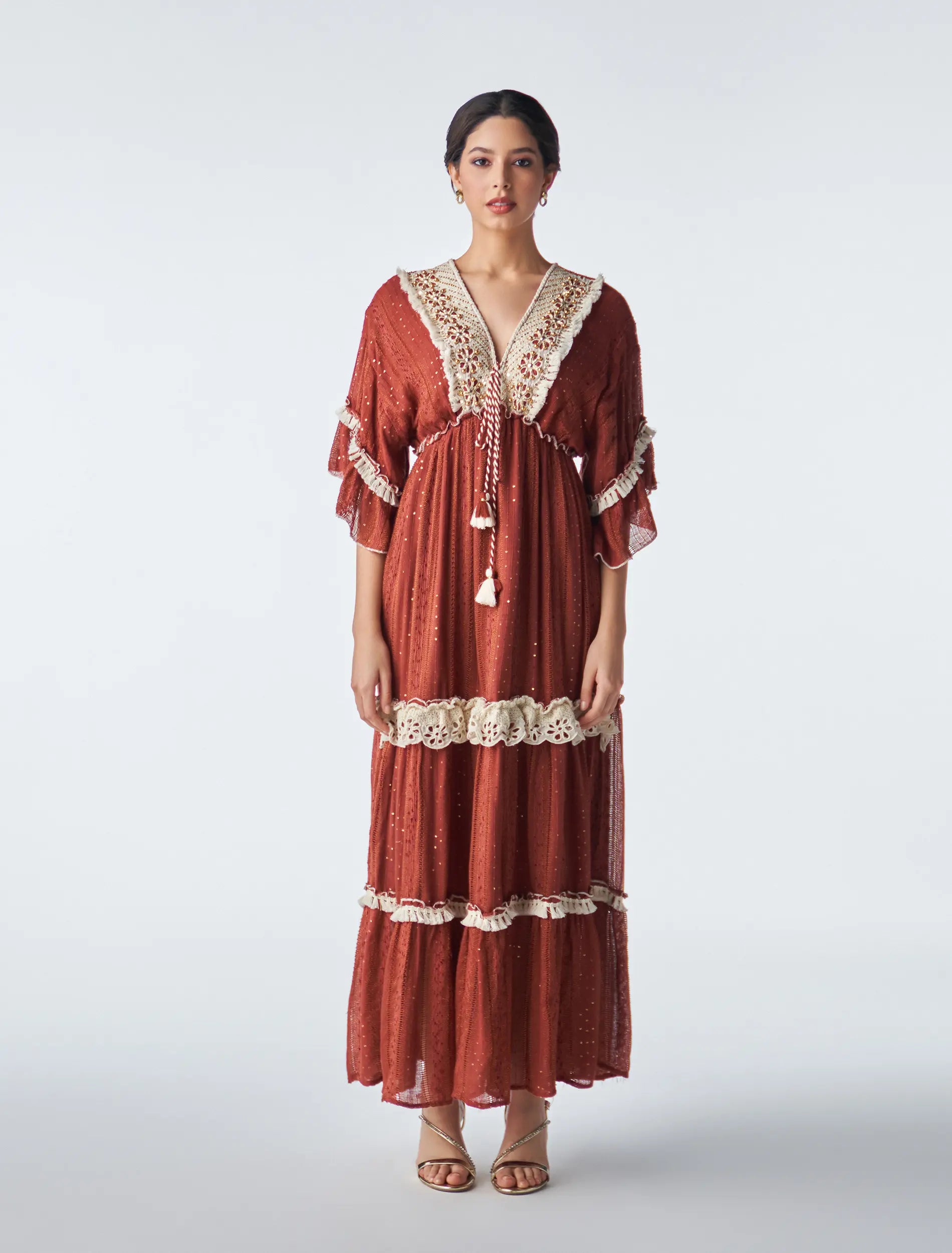 فستان جرس فيروزي