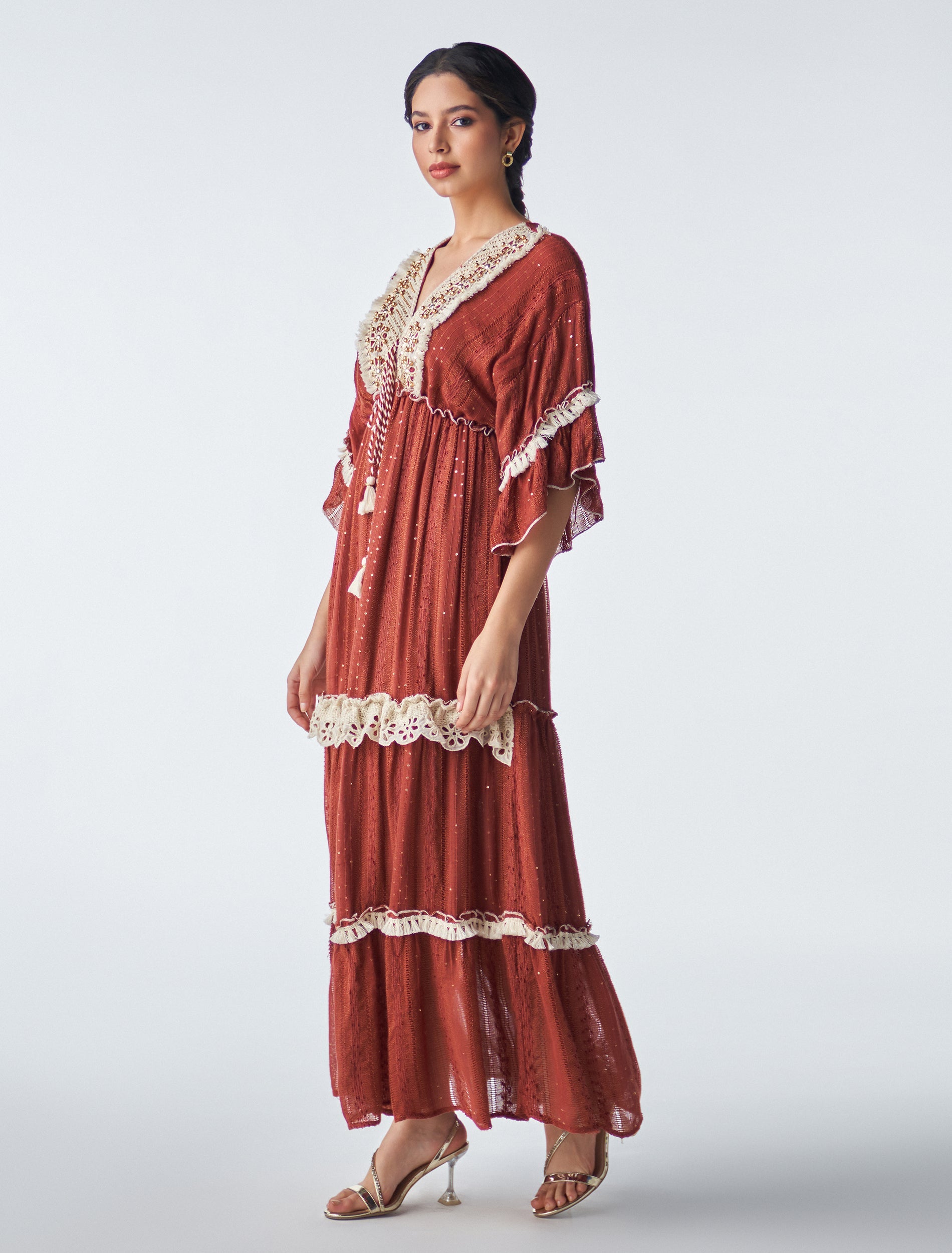 فستان جرس فيروزي