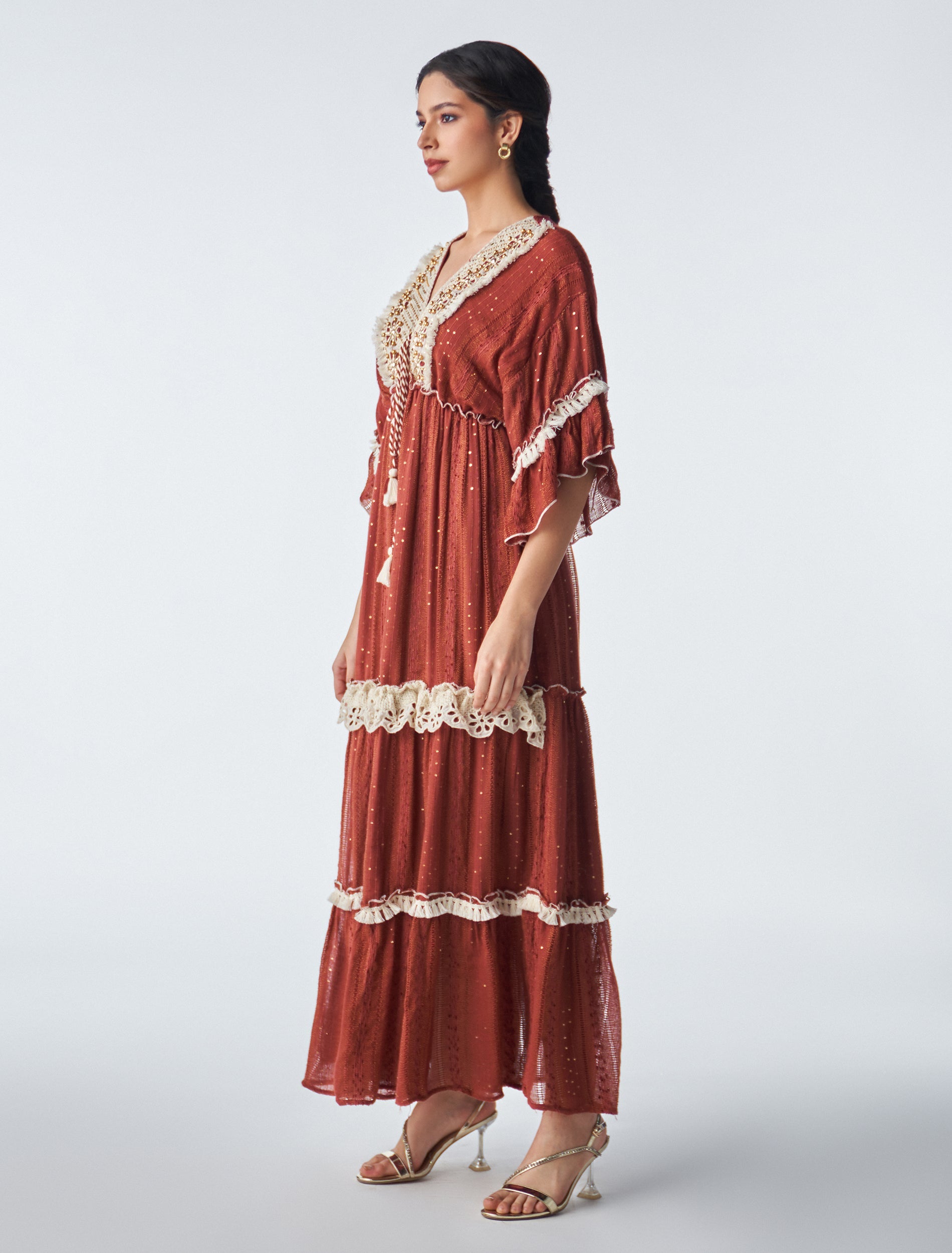 فستان جرس فيروزي