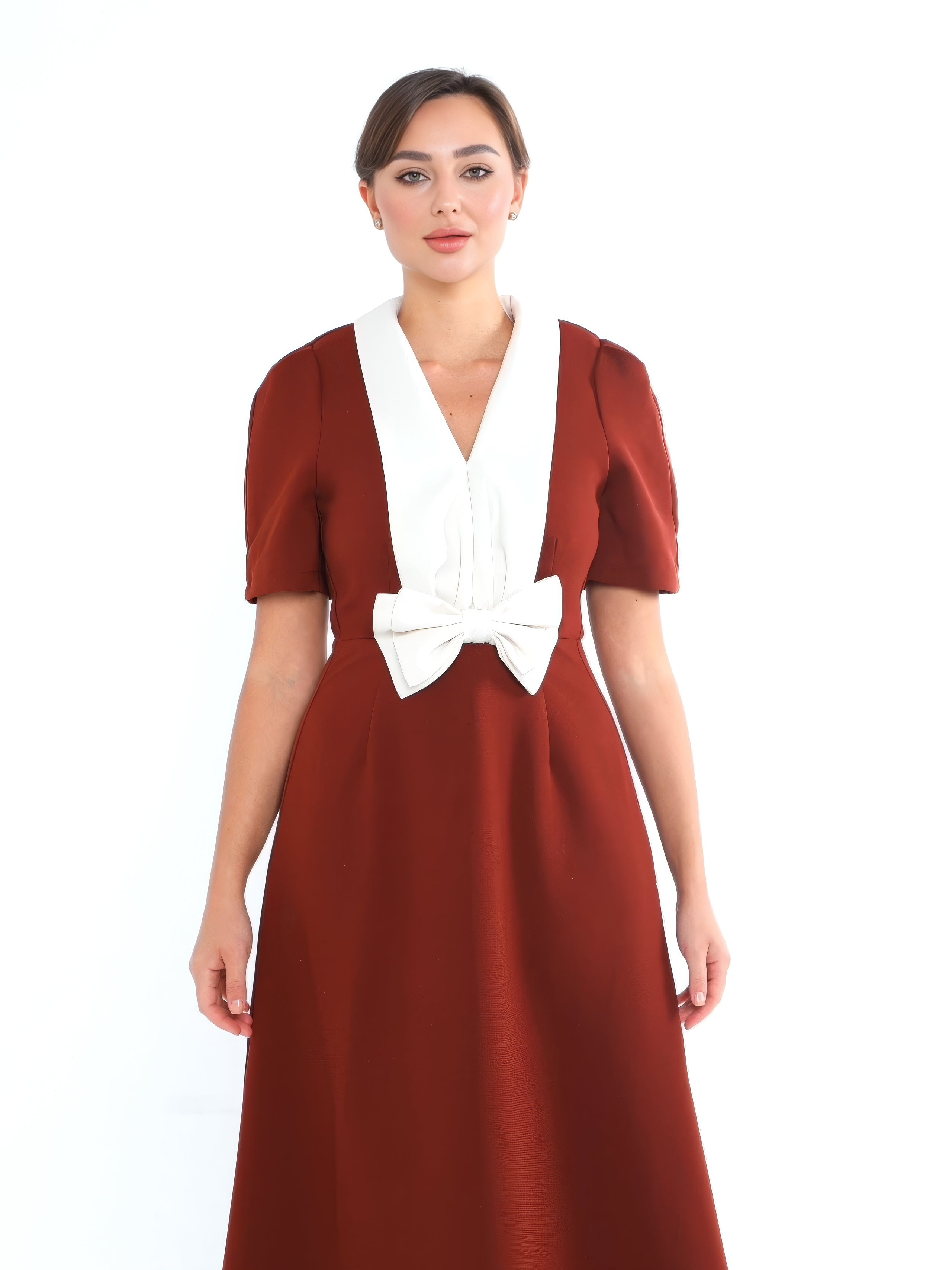 Elara Dress - Red