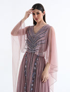 Shalky | Long Dress with Stunning Hand Embroidery for Evenings