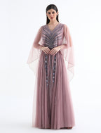 Shalky | Long Dress with Stunning Hand Embroidery for Evenings