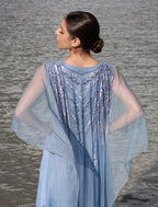 Shalky | Long Dress with Stunning Hand Embroidery for Evenings