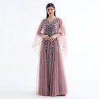 Shalky | Long Dress with Stunning Hand Embroidery for Evenings