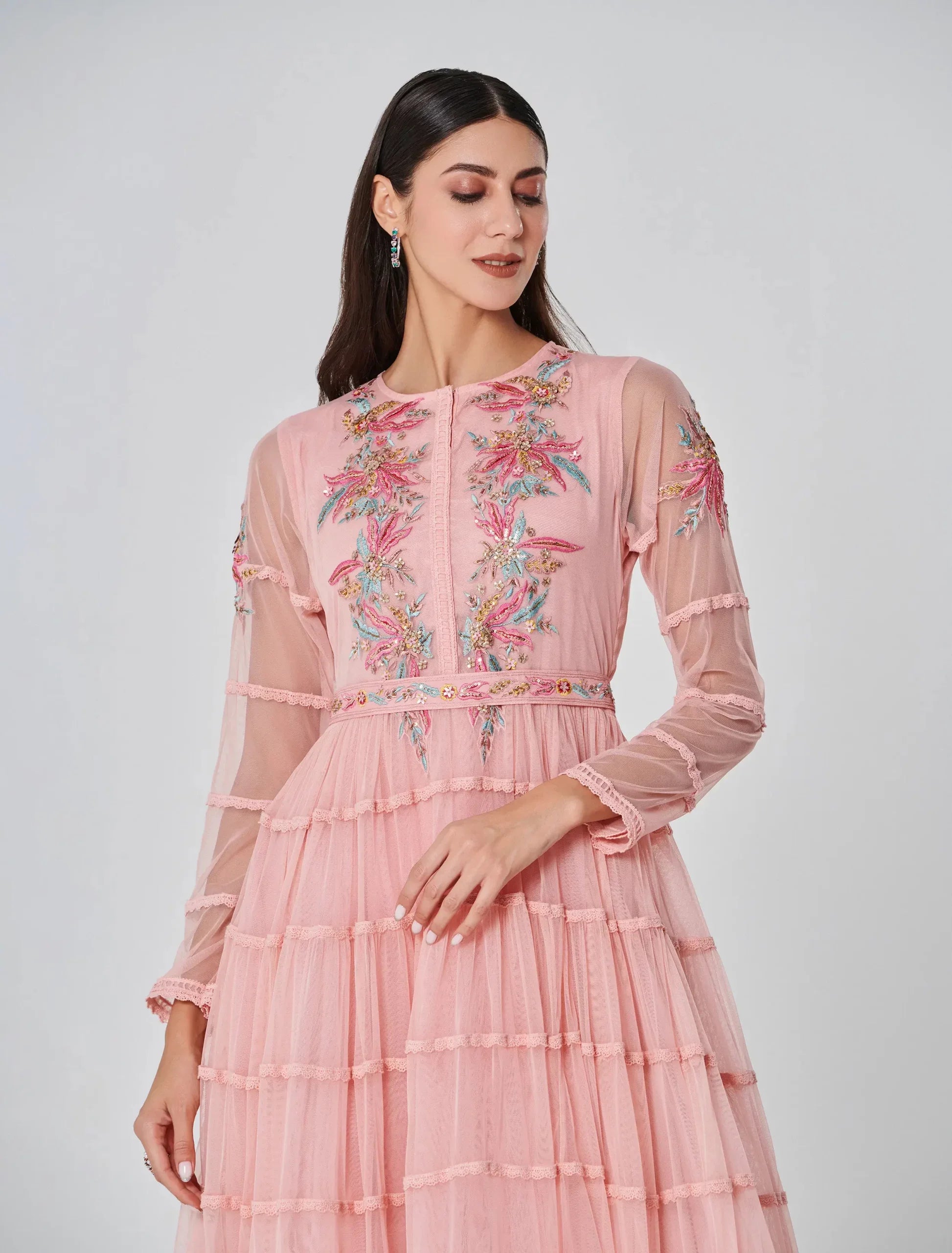 Shalky | Eveleen Dress- Pink Puffy Dress