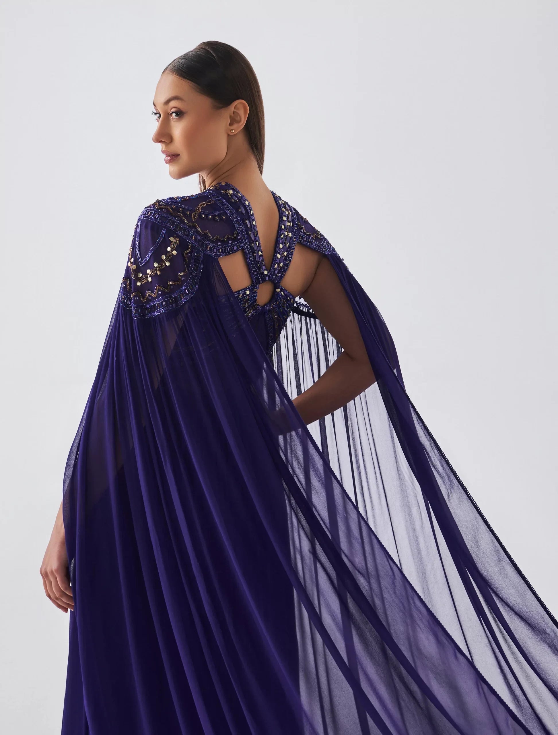 Shalky | Anya Dress- Purple Royal Evening Dress
