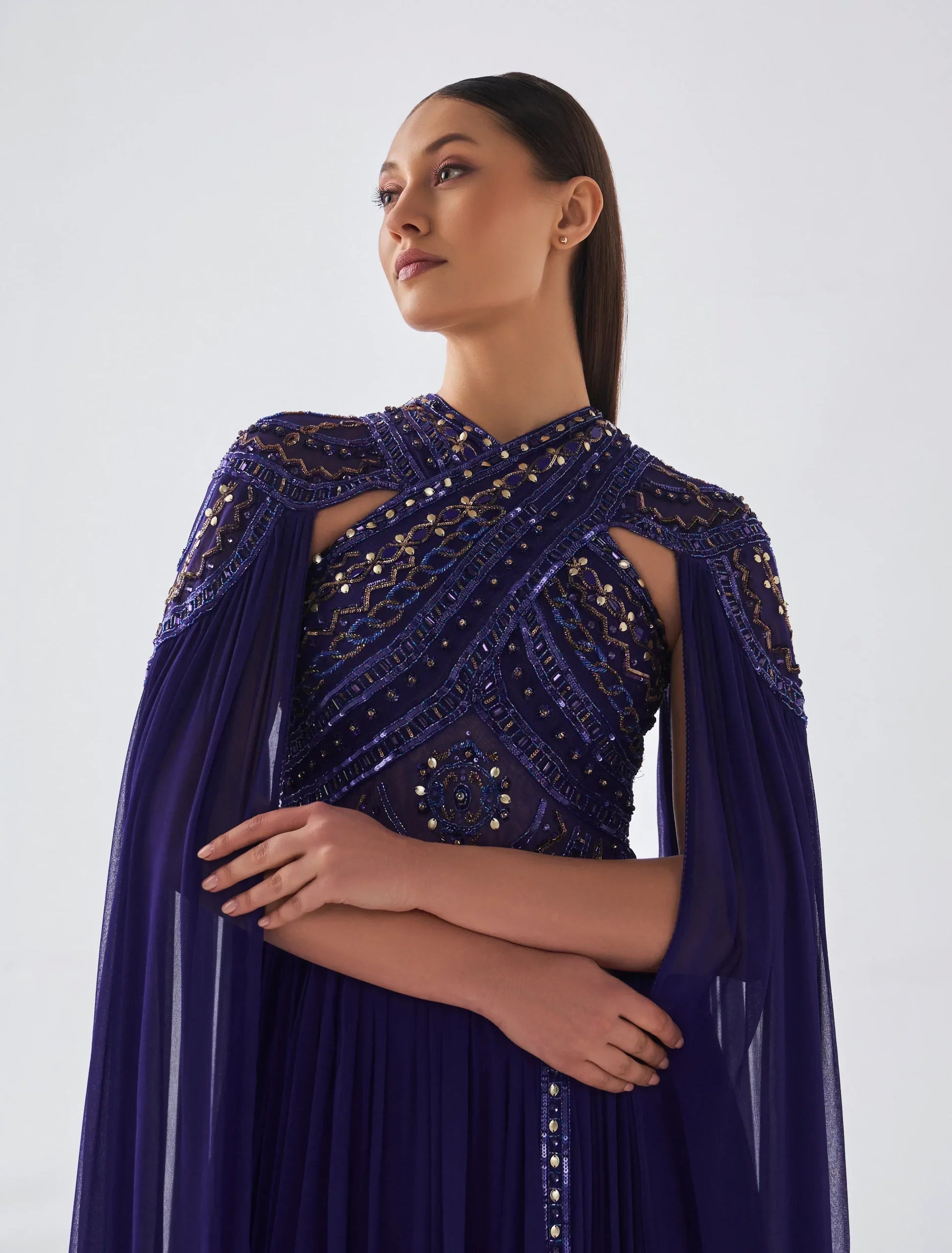 Shalky | Anya Dress- Purple Royal Evening Dress