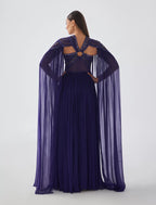 Shalky | Anya Dress- Purple Royal Evening Dress