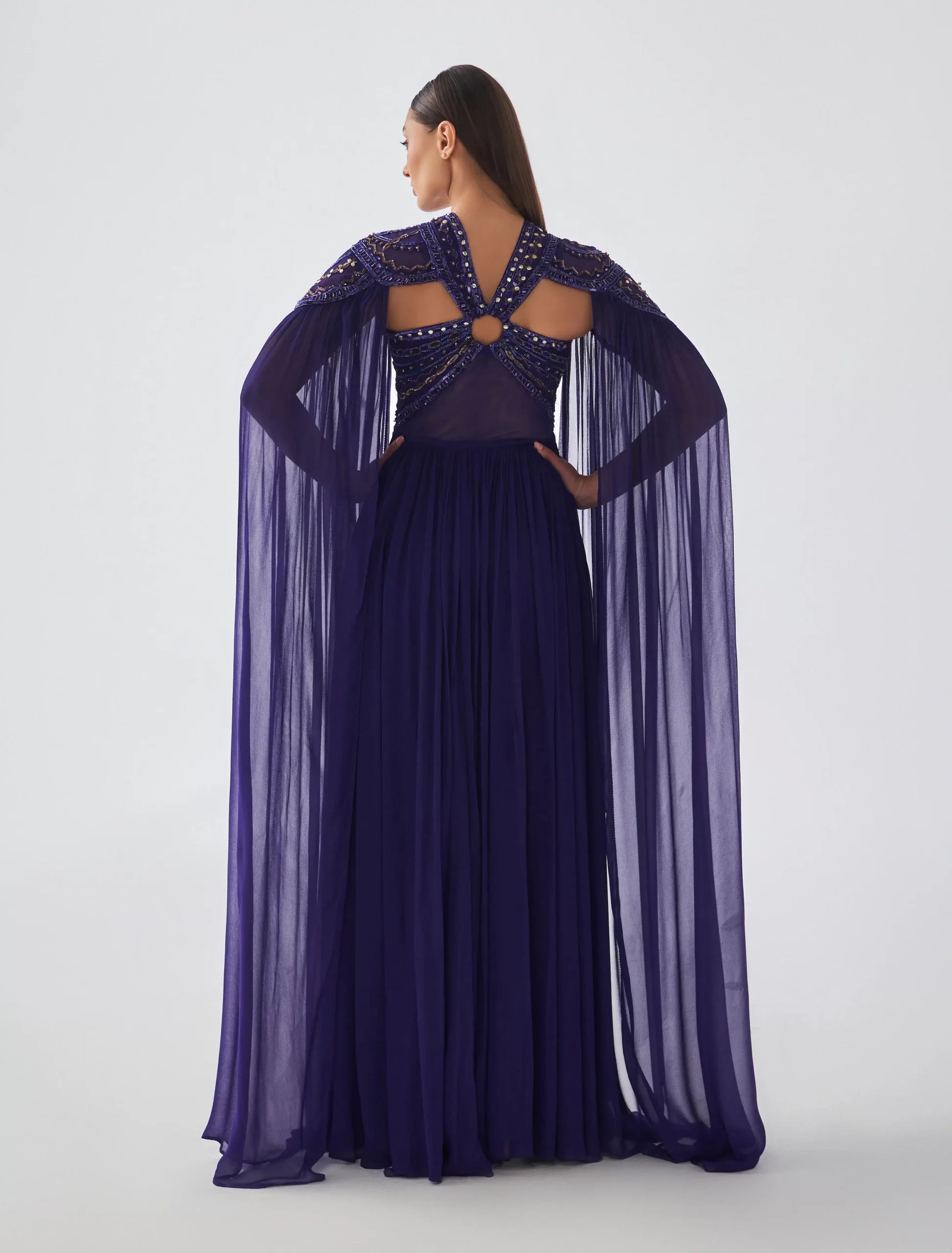 Shalky | Anya Dress- Purple Royal Evening Dress