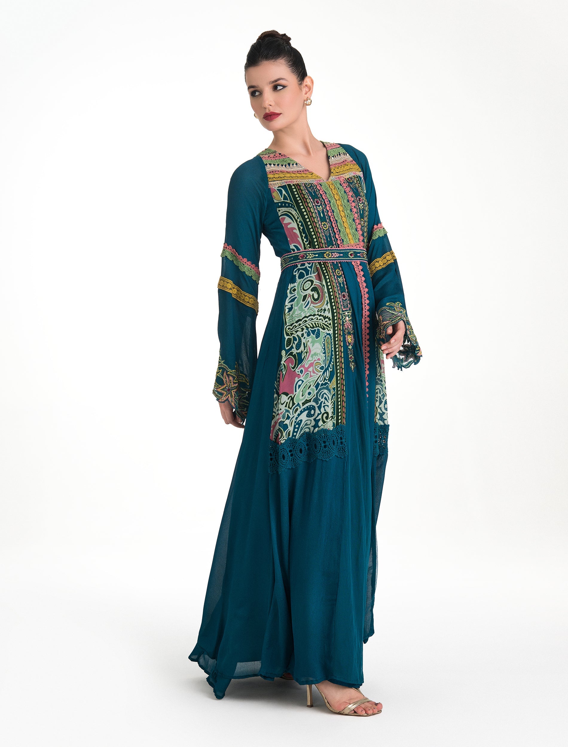 فستان لون ازرق غامق