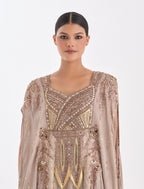 Shalky | Dark Beige Evening Dress
