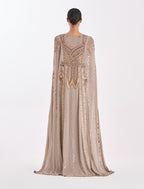 Shalky | Dark Beige Evening Dress