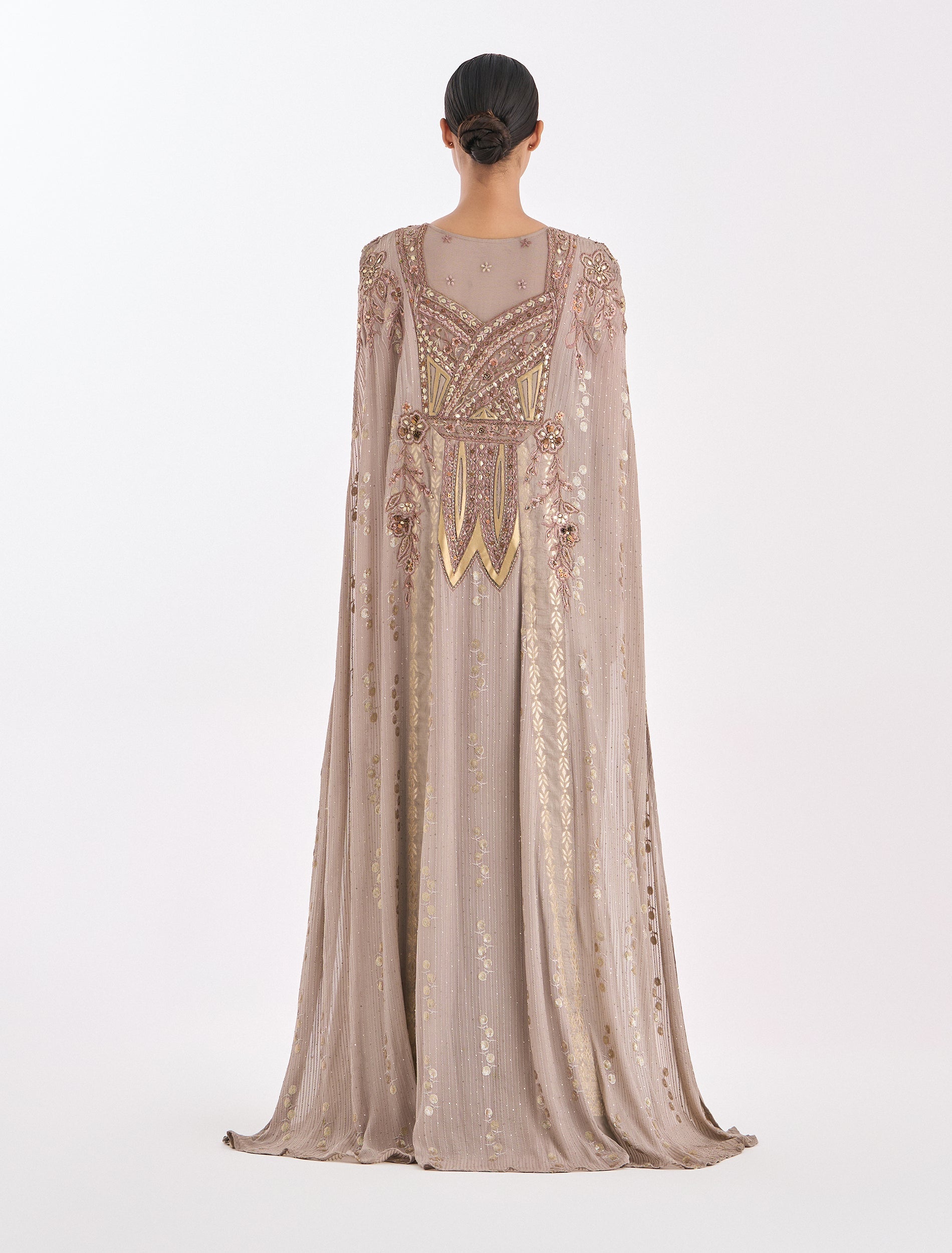 Shalky | Dark Beige Evening Dress
