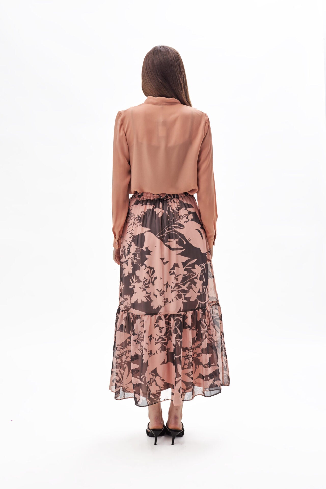 23029 top &#038; 23040 skirt orange (1)