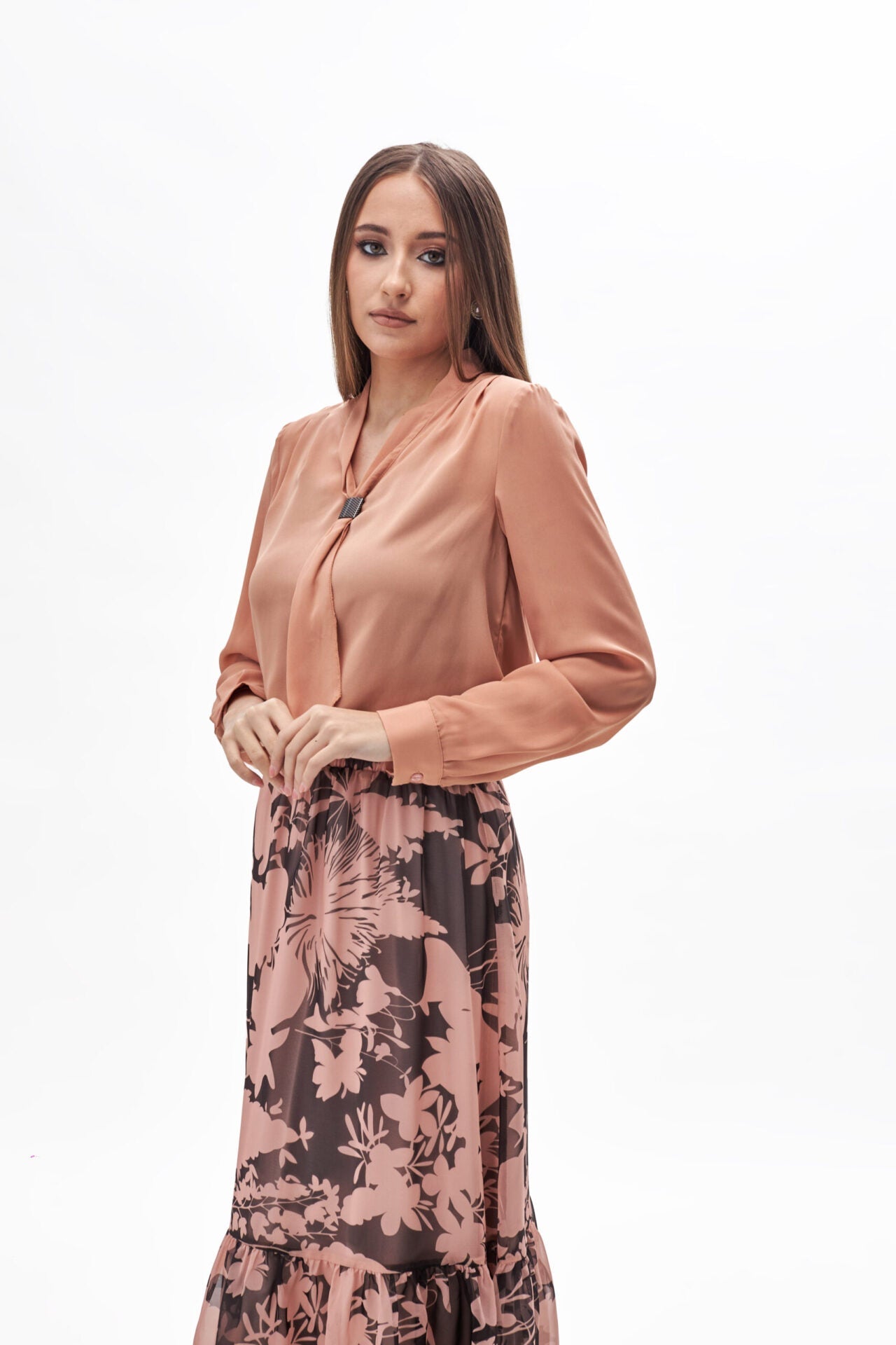 23029 top &#038; 23040 skirt orange (14)