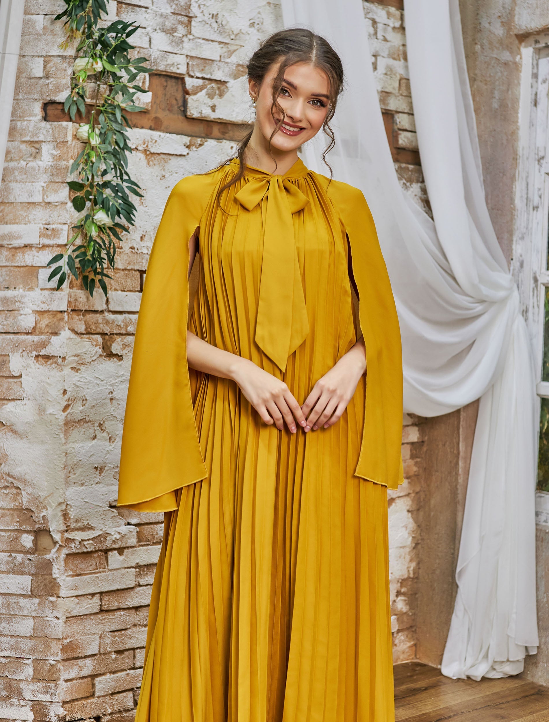 فستان روزان اصفر