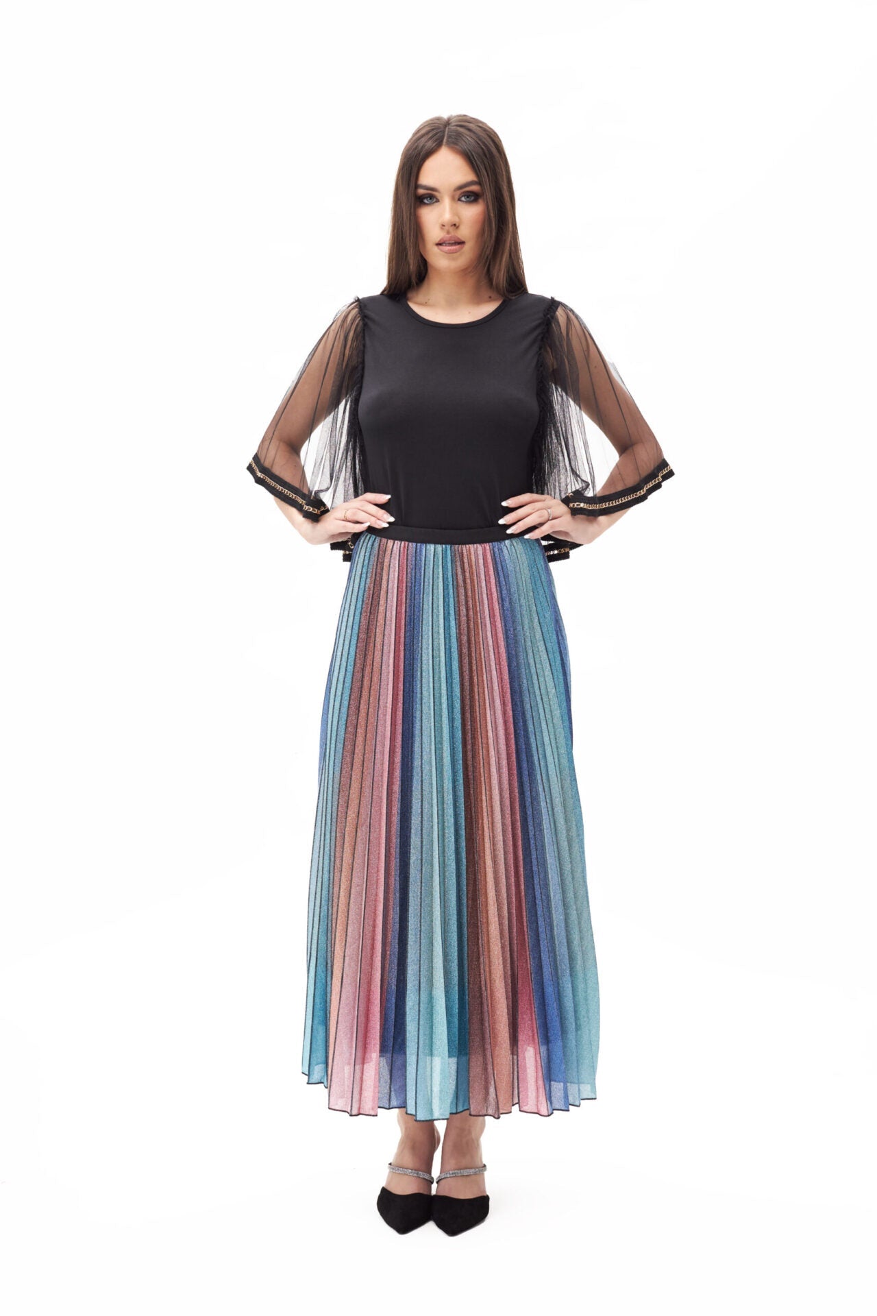 23050 Top &#038; 23051 skirt print (20)