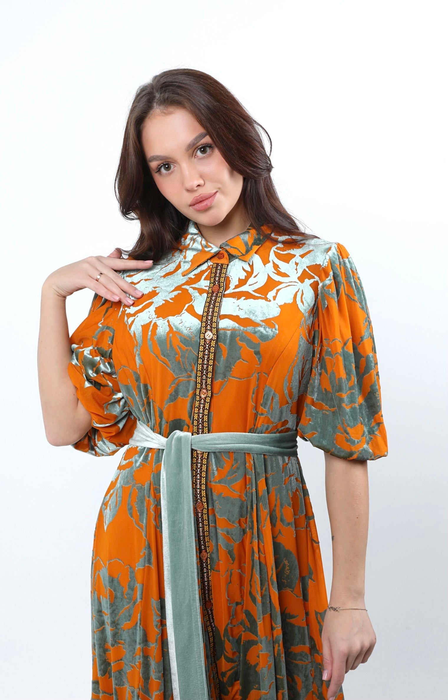 Orange brasso dress
