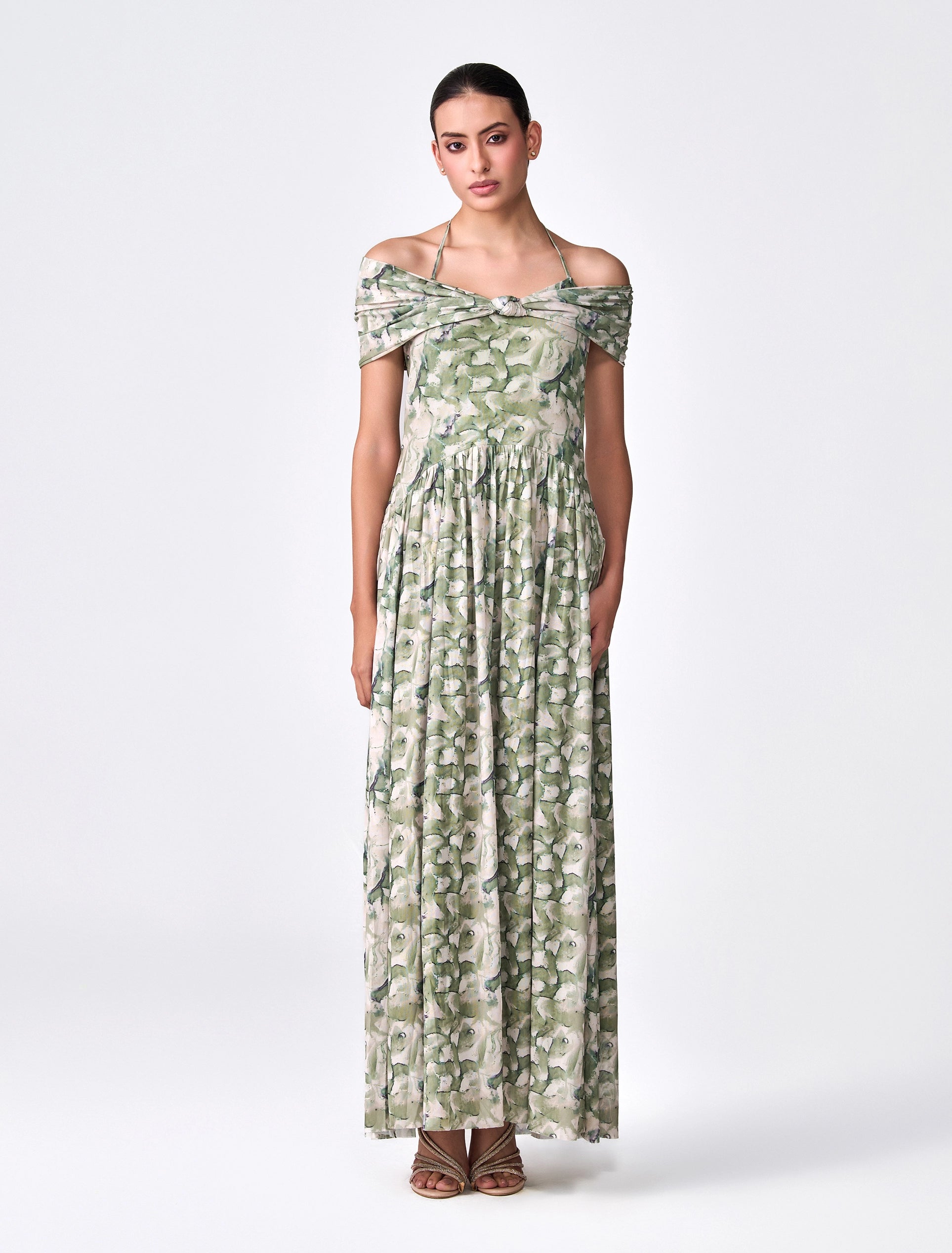 Selene Dress - Sage Green