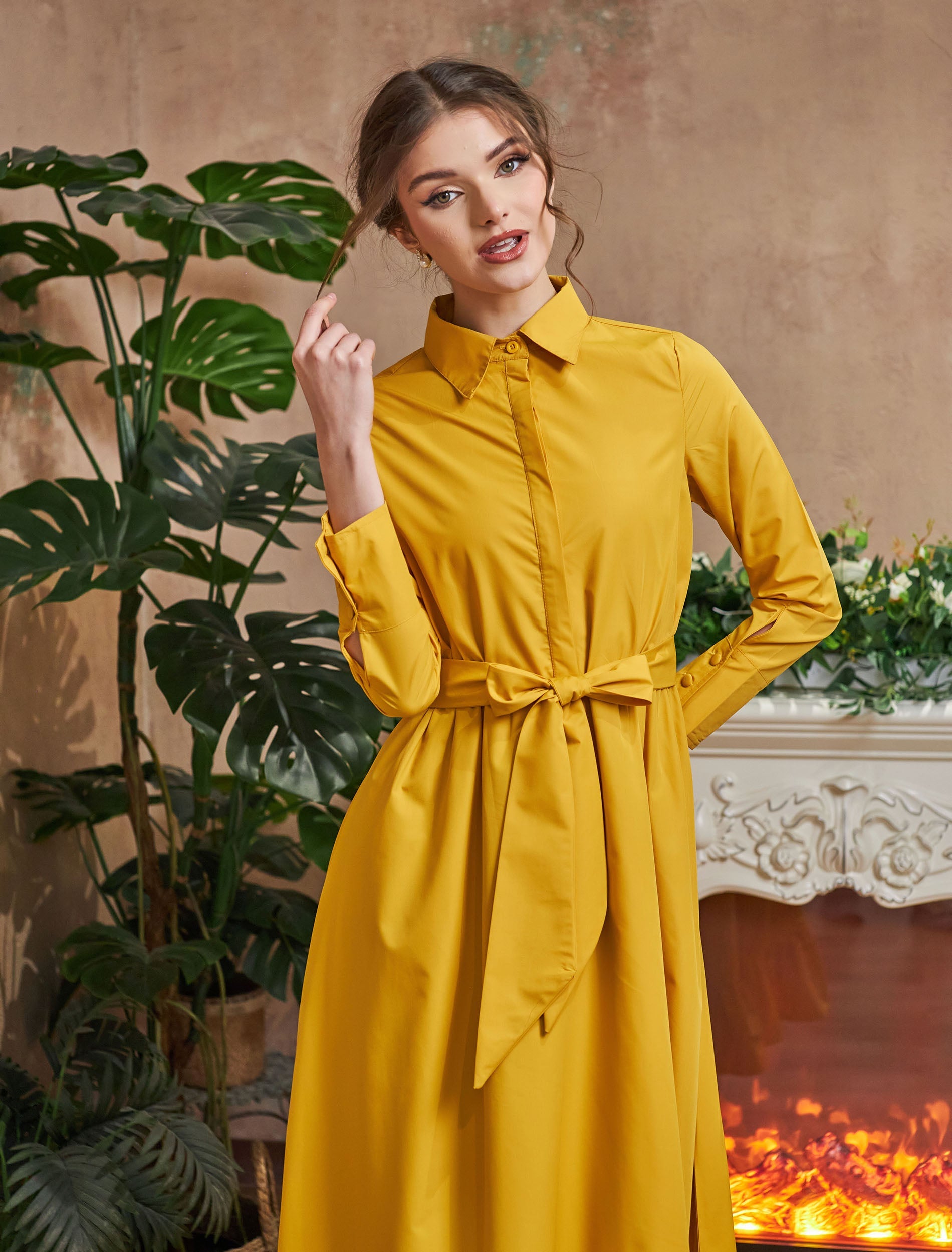 فستان ايلوريت اصفر