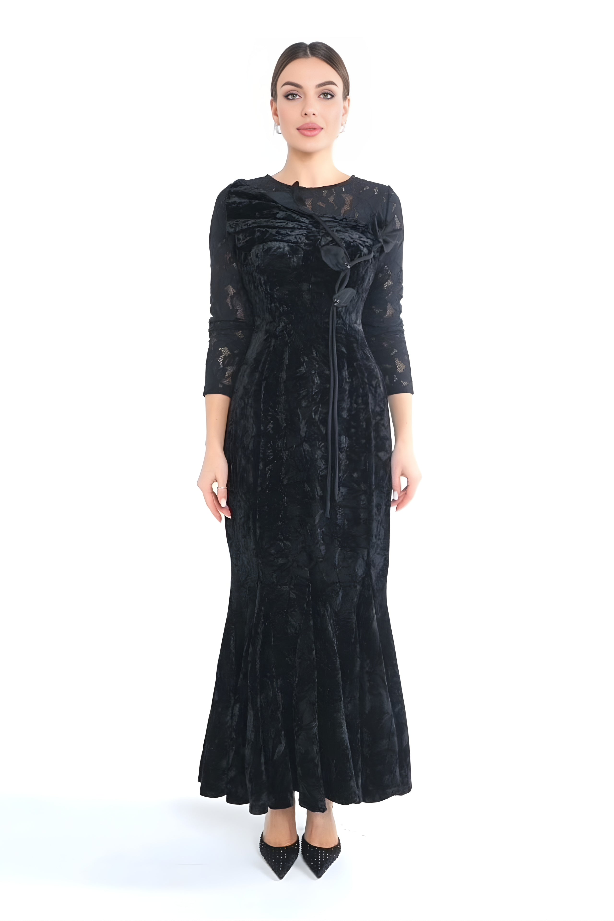 Noir Velvet Dress