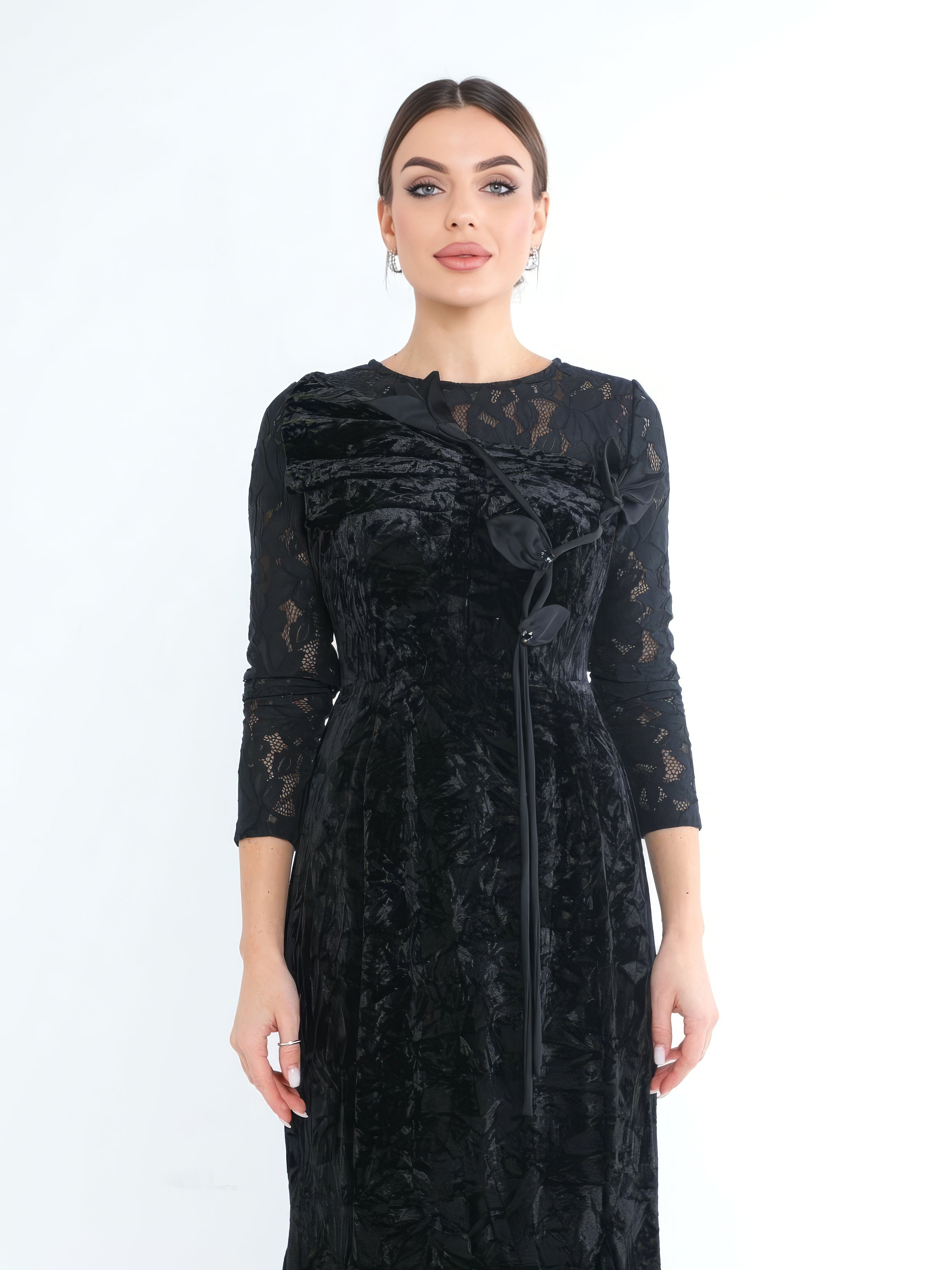 Noir Velvet Dress