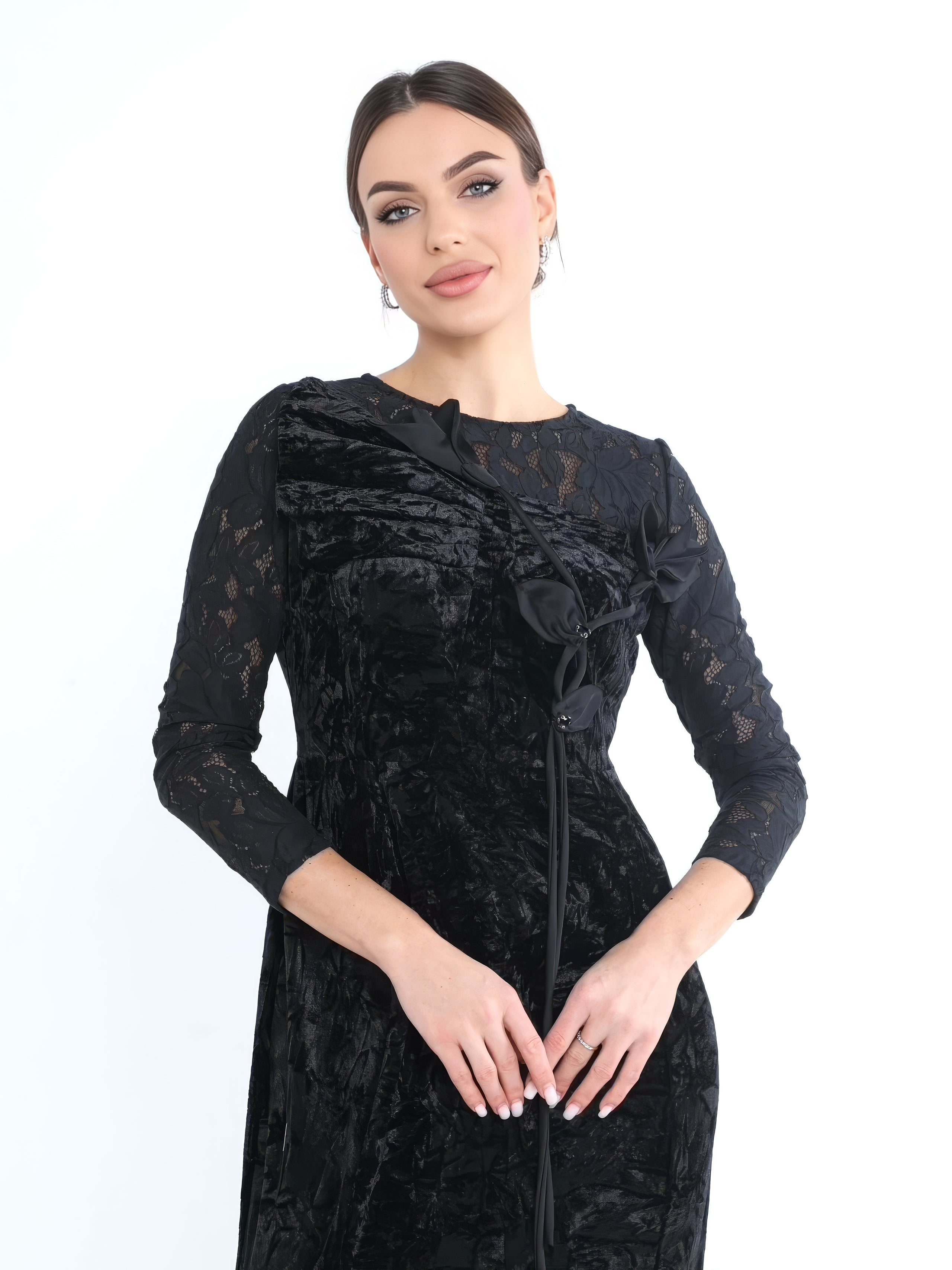 Noir Velvet Dress