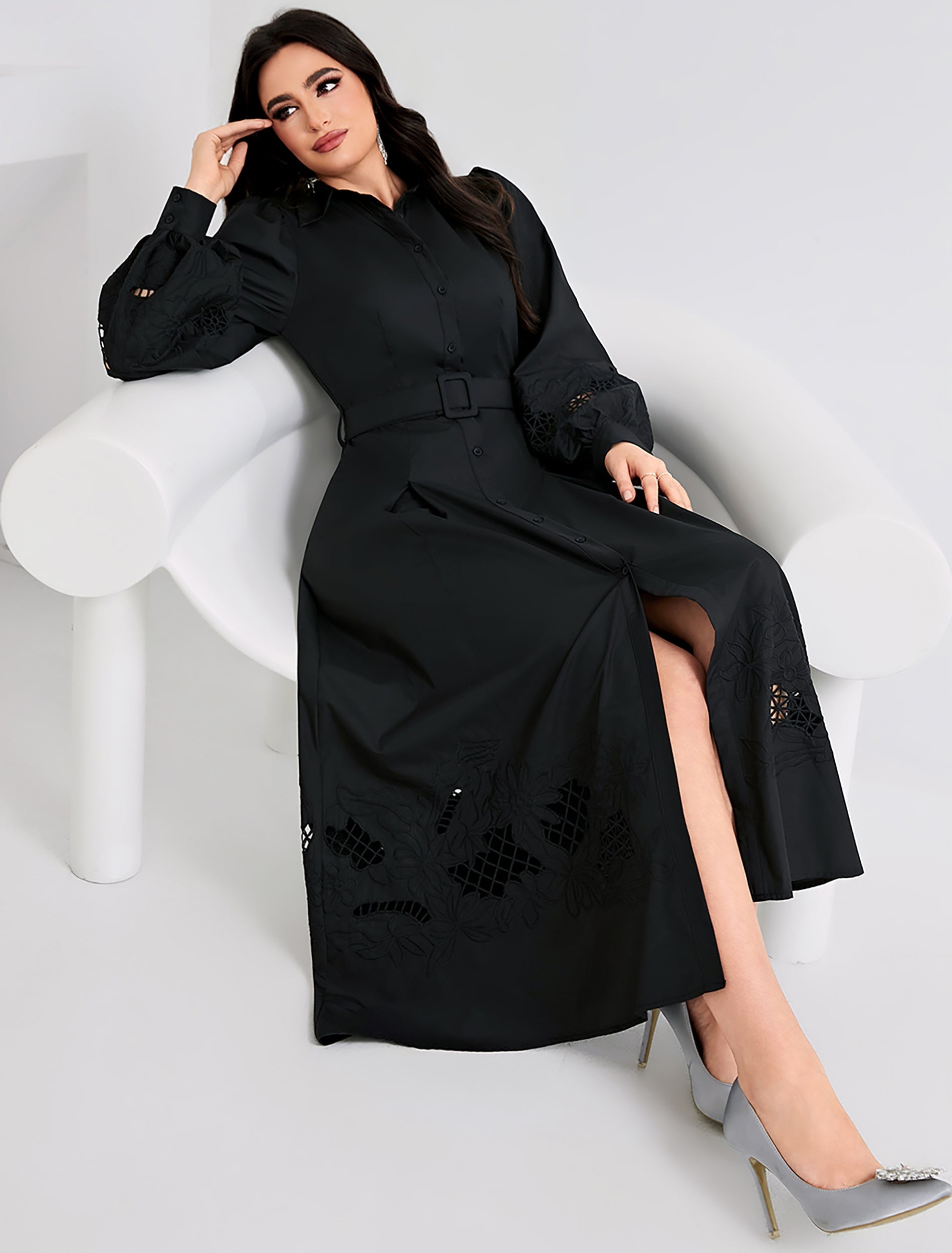 فستان سلوي اسود