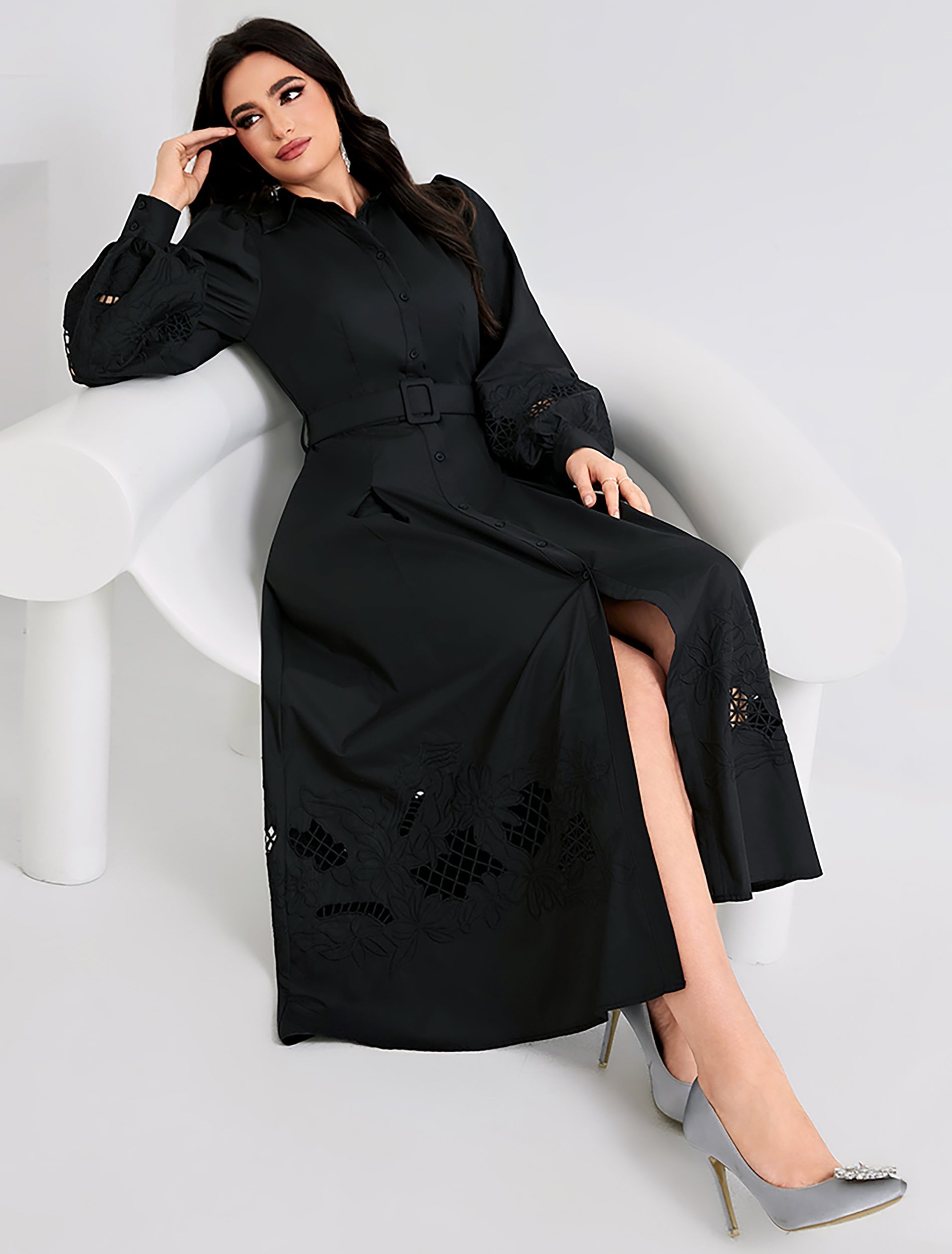 فستان سلوي اسود