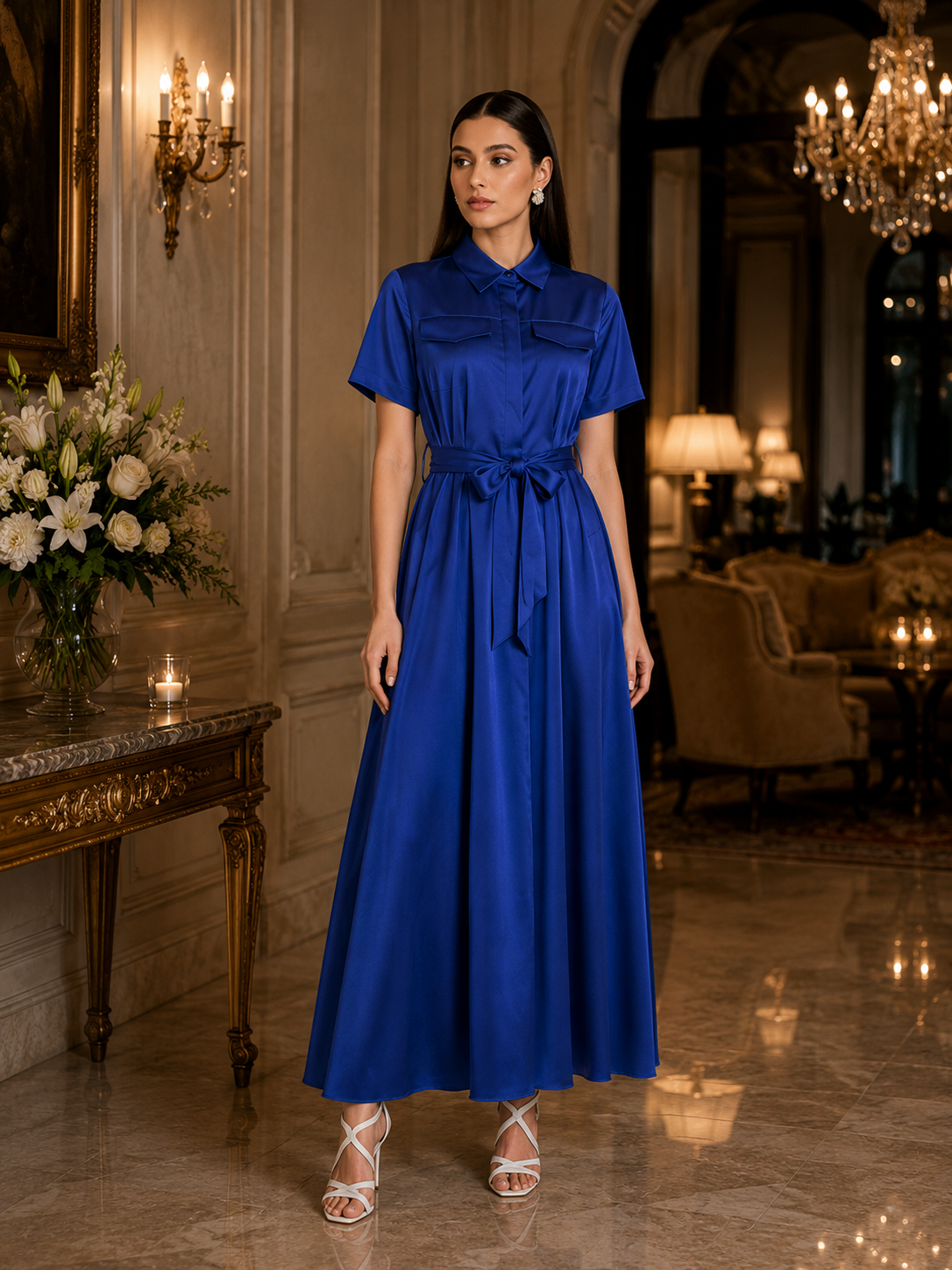 Ghaid Dress – Royal Blue