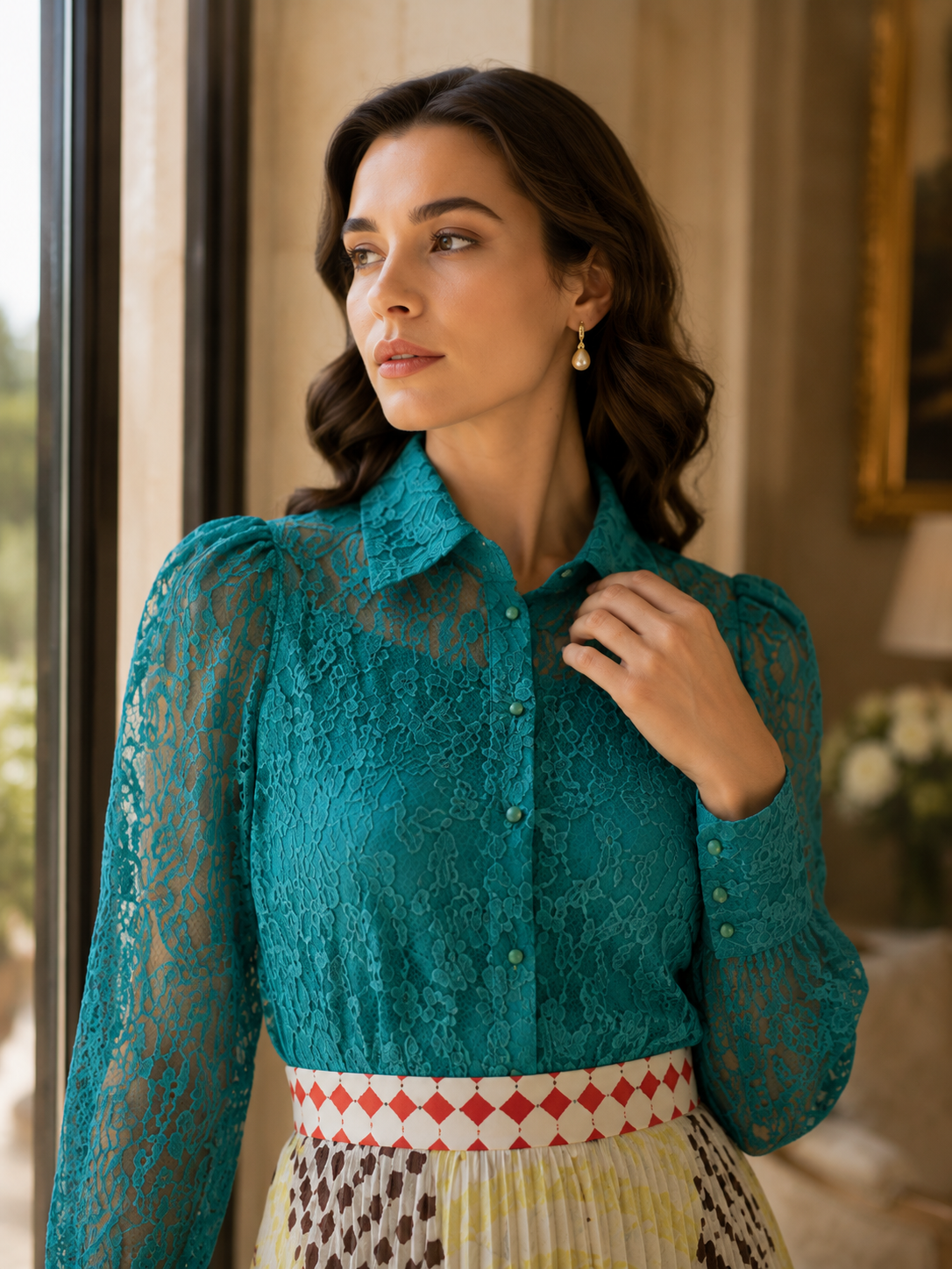Shanti Blouse – Turquoise