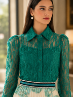Shanti Blouse – Emerald Green