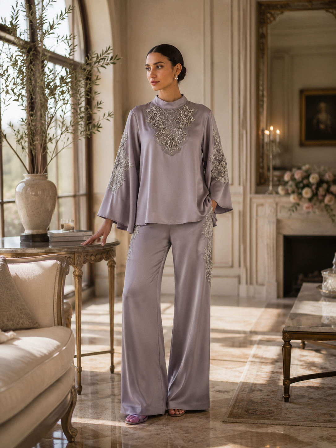 Serena Set – Mauve Grey