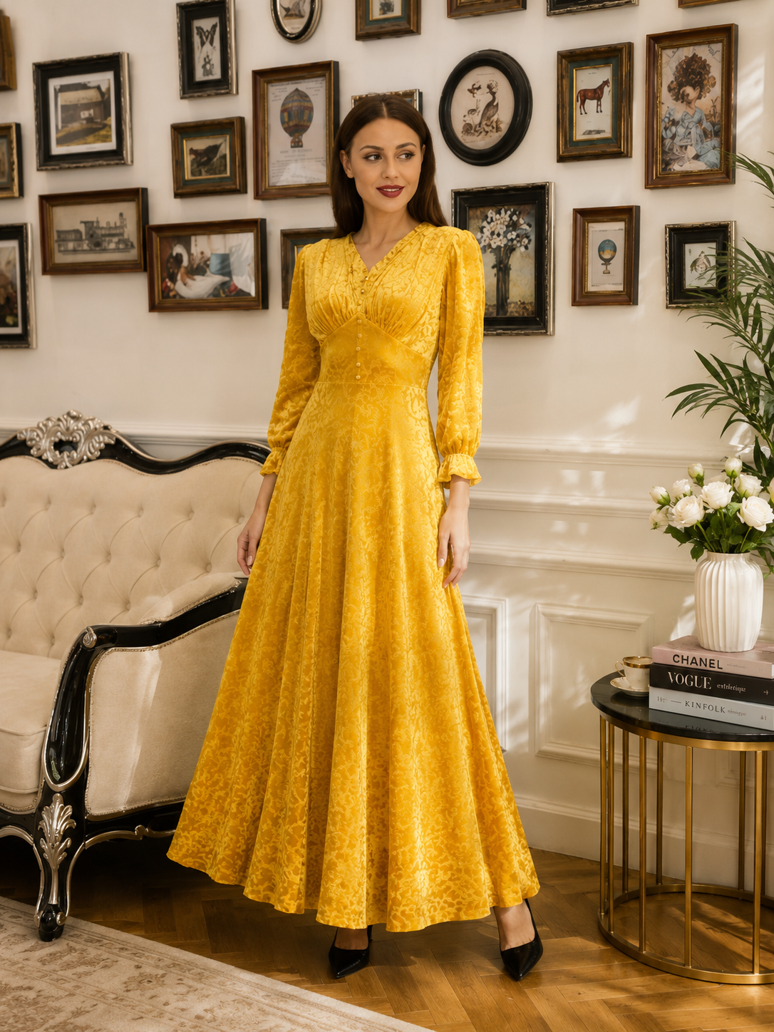 Aline Dress – Yellow