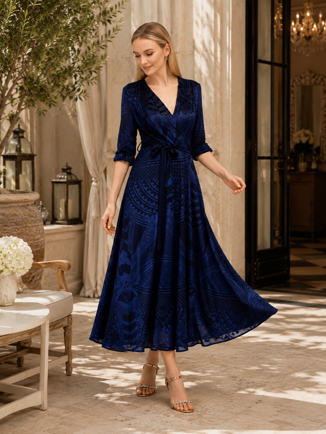 Liana Dress – Navy