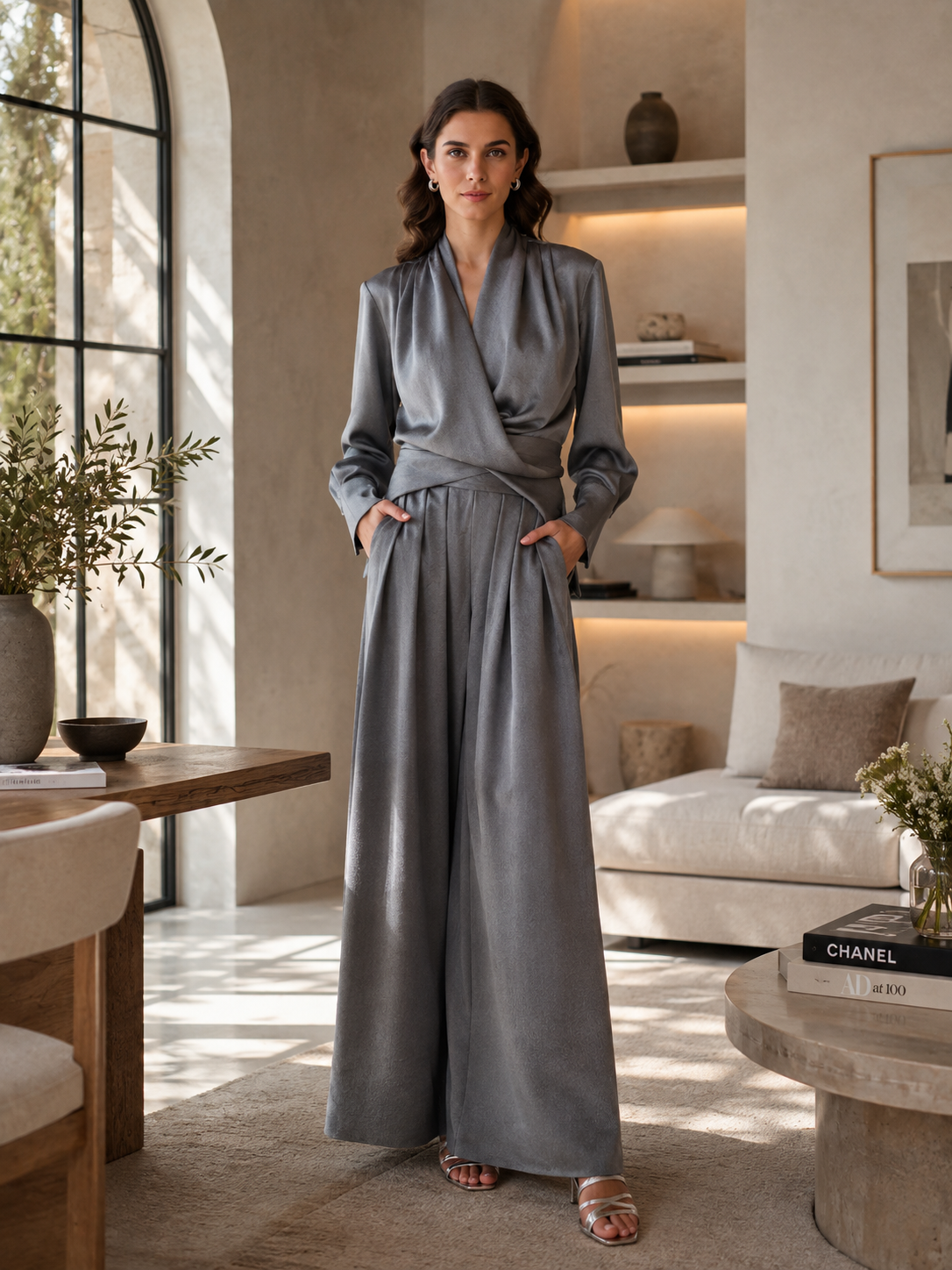 Selara Jumpsuit – Grey
