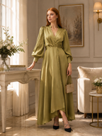 Aysel Dress – Olive Green