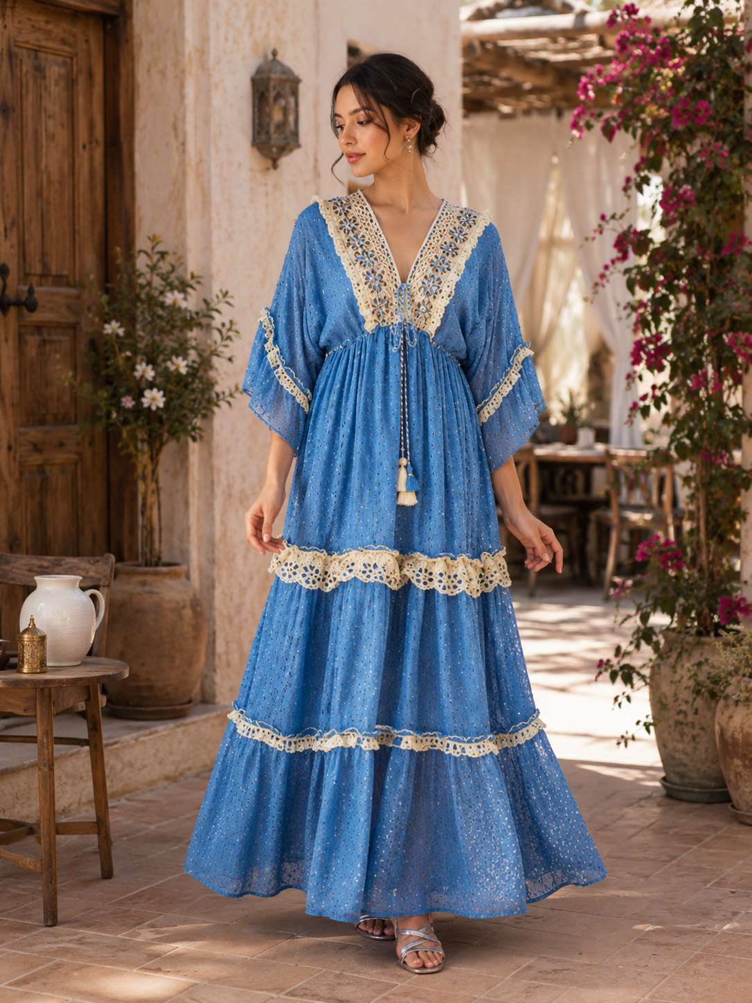 Lauren Dress – Sky Blue