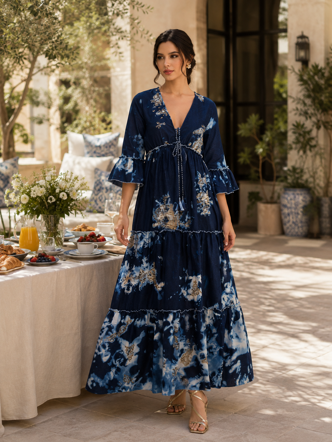 Louisetta Dress – Dark Blue