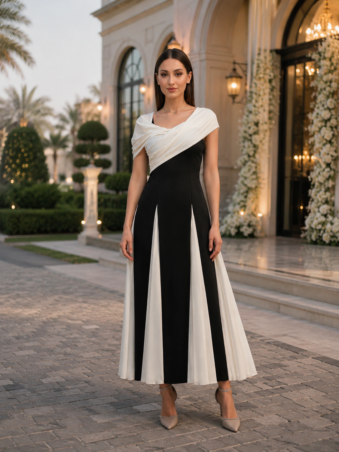 Contrast Dress